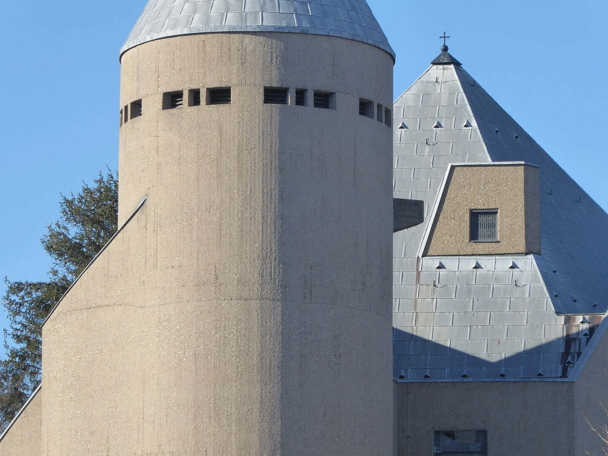Photo showing: Alfter-Impekoven, St. Mariä Heimsuchung, Details der Fassade