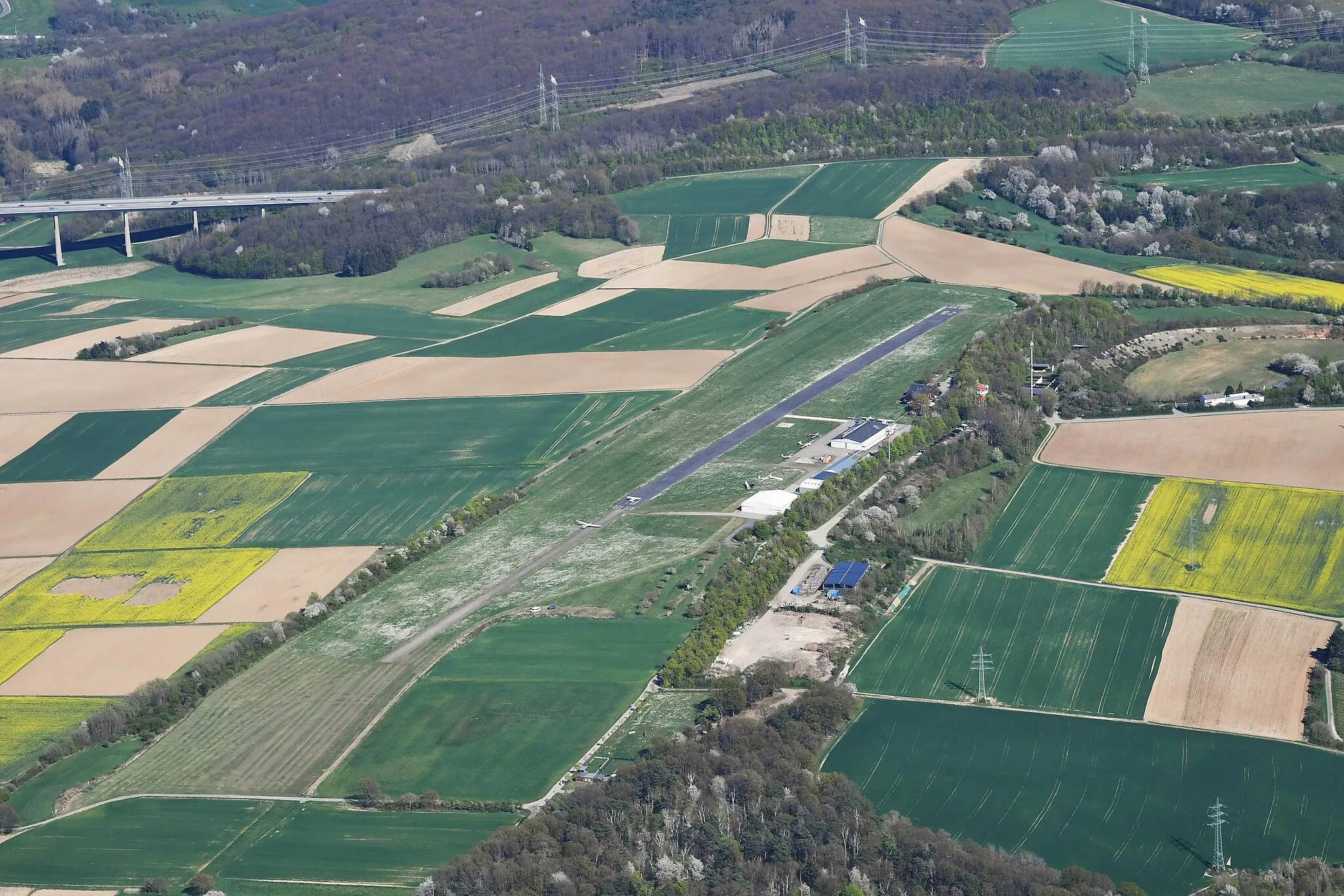 Photo showing: Aerial image of the Bad Neuenahr-Ahrweiler airfield