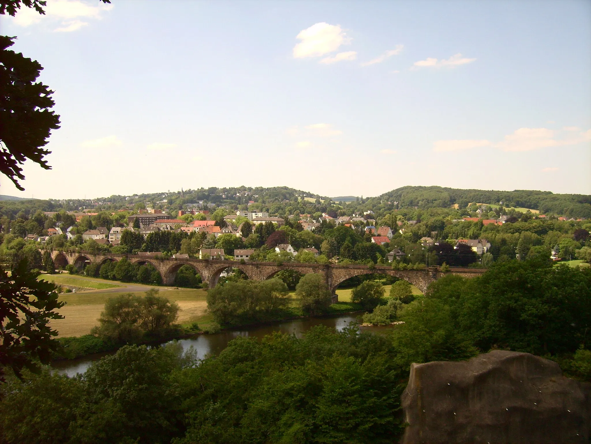 Photo showing: Eisenbahnviadukt, Witten Bommern