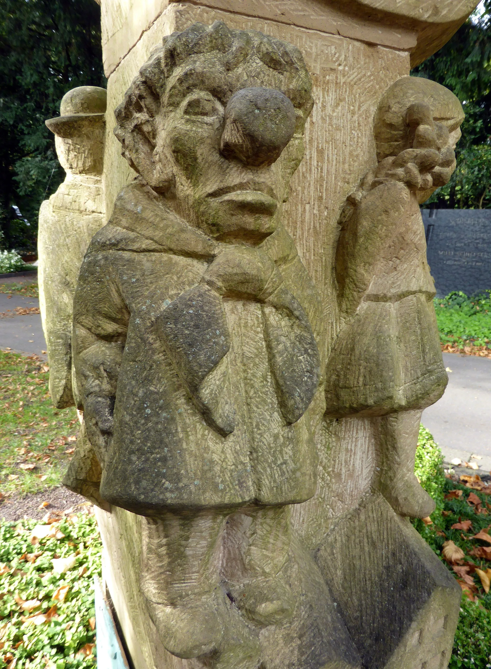 Photo showing: Gedenkmal von Johann Christoph Winters auf dem Kölner Melaten-Friedhof. Bildhauer Stefan Kaiser 2002.