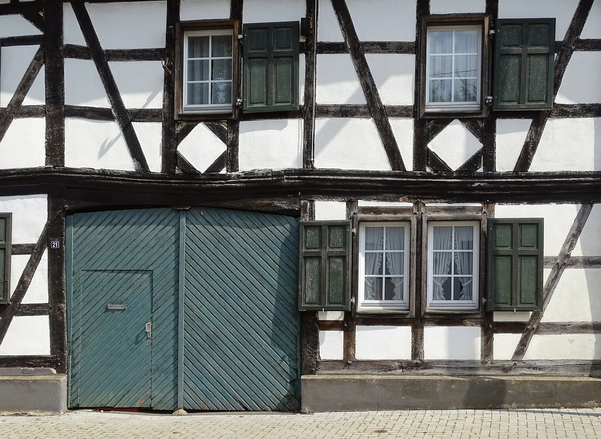 Photo showing: Half-timbered house in Ersdorf, Rheinbacher Straße 21: partial view.