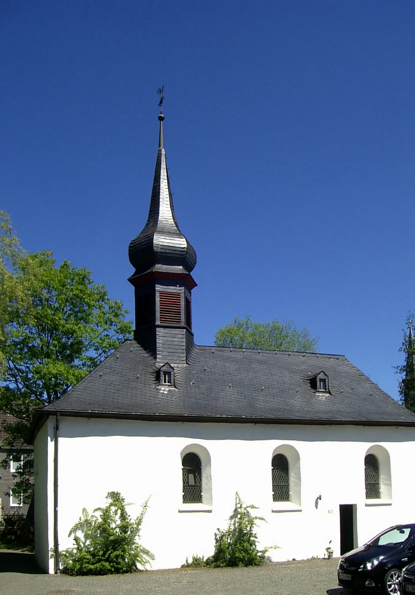 Photo showing: evangelische St. Antonius-Kapelle in Denklingen, Oberbergischer Kreis, Nordrhein-Westfalen, Deutschland