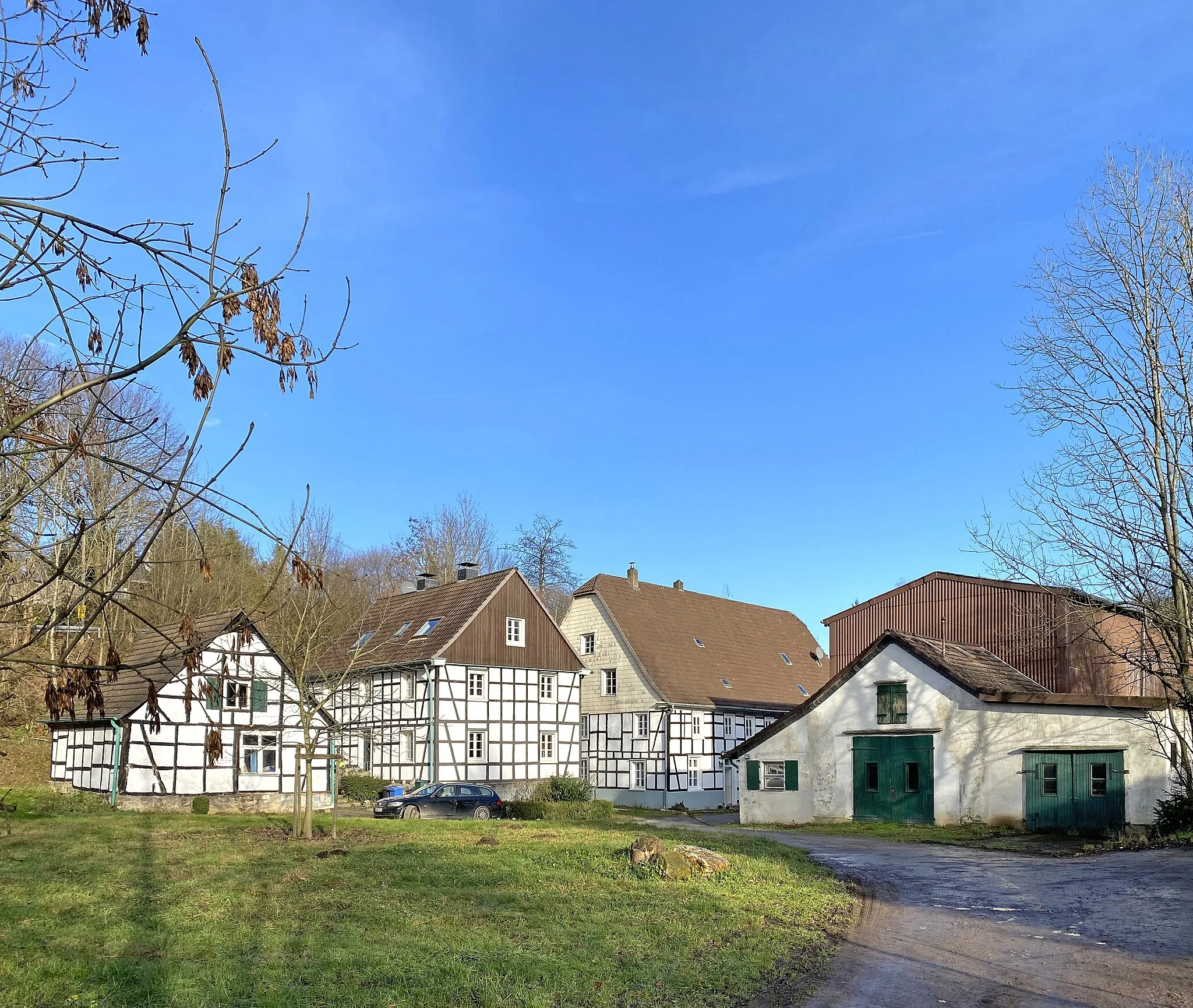 Photo showing: Schüddig 1-2 (Leichlingen) Mühle und Hof