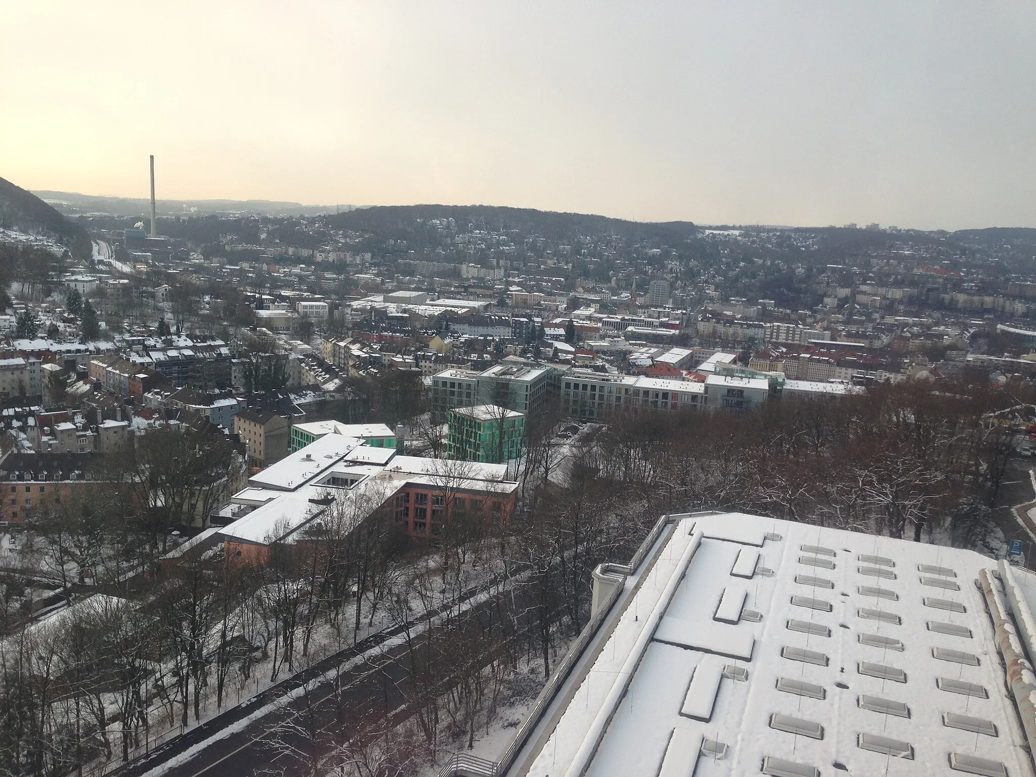 Photo showing: Blick von der Universität auf Elberfeld West, einen Teil des Wuppertaler Stadtteils Elberfeld