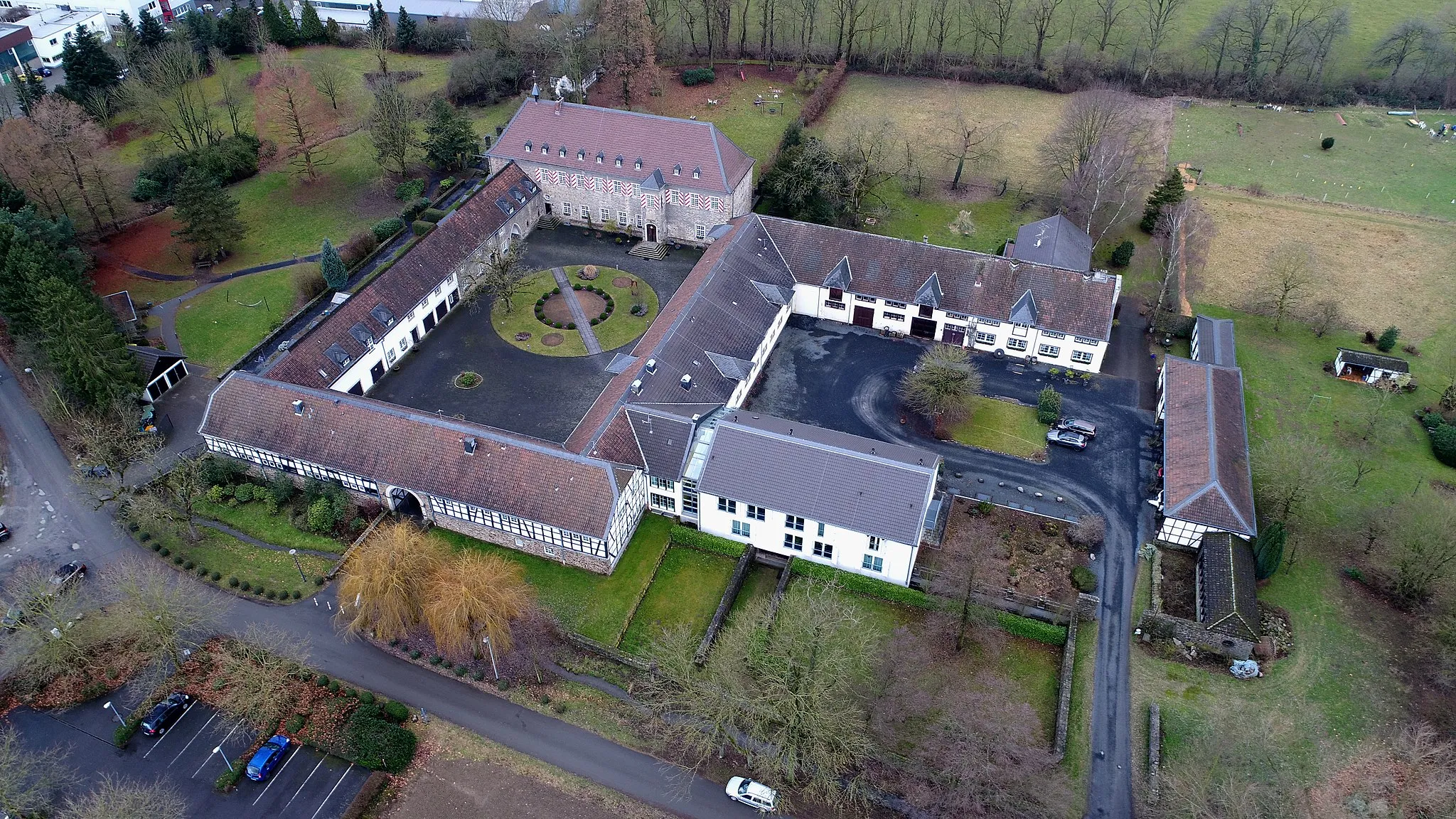 Photo showing: Kloster Zissendorf, Luftaufnahme (2017)