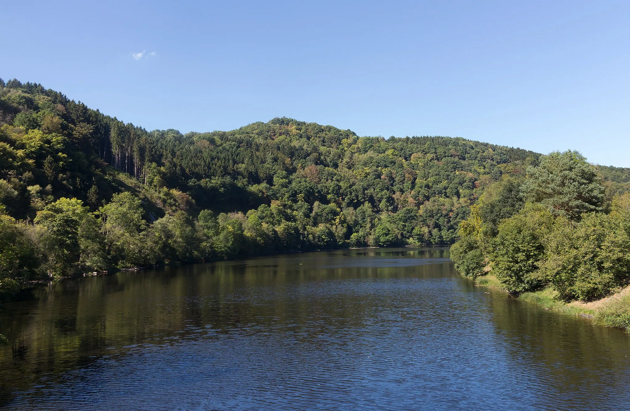 Photo showing: near Einruhr, the river Rur