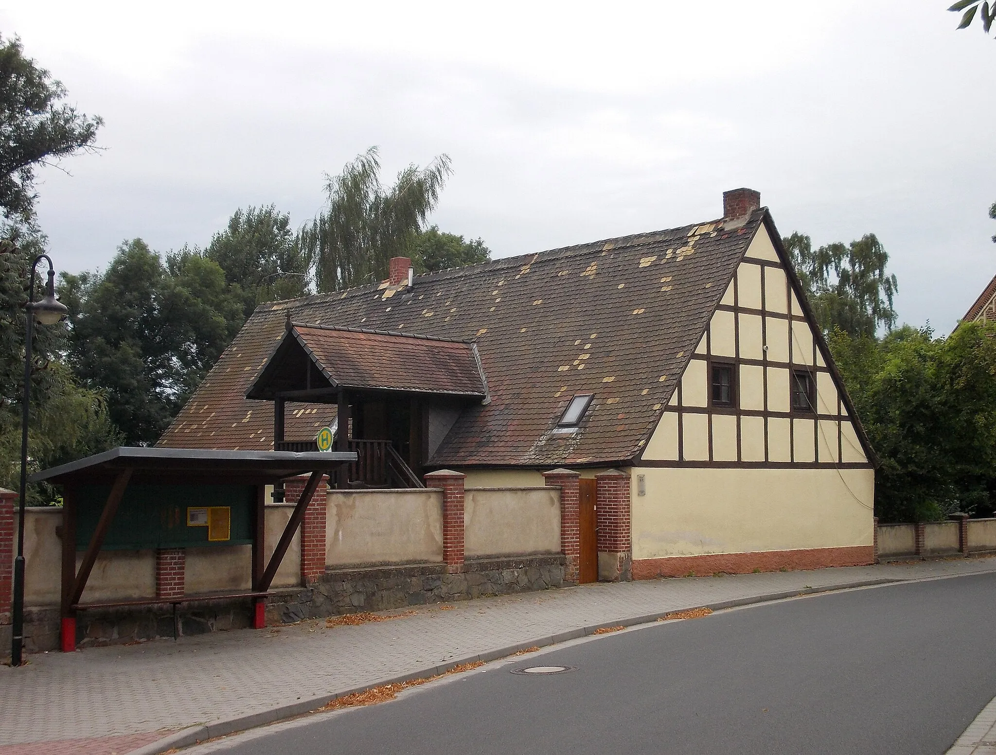 Photo showing: Protestant congregation hall "The Ark" in Krostitz (Nordsachsen district, Saxony)