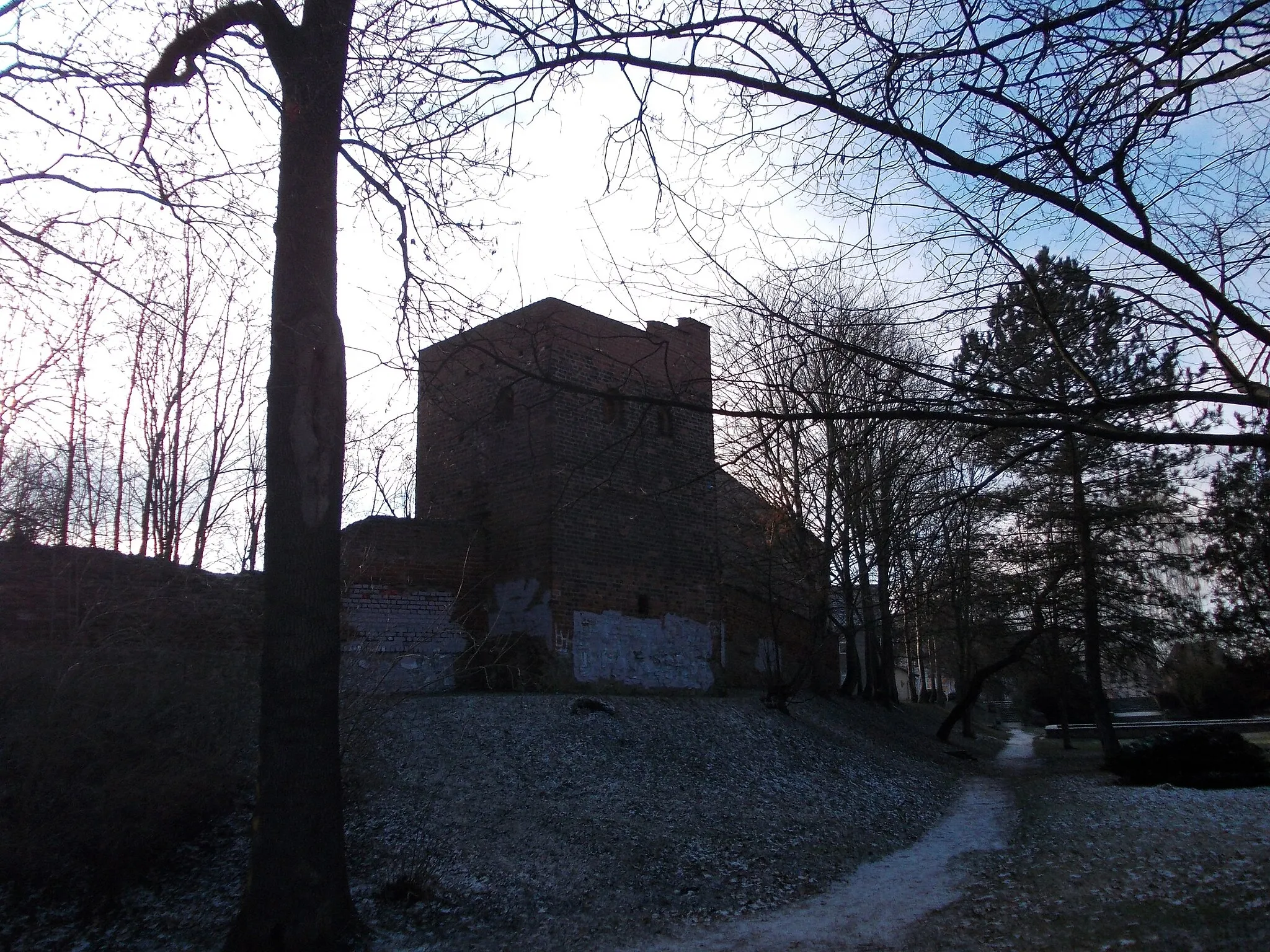 Photo showing: Wall tower and town wall in Pegau (Leipzig district, Saxony)