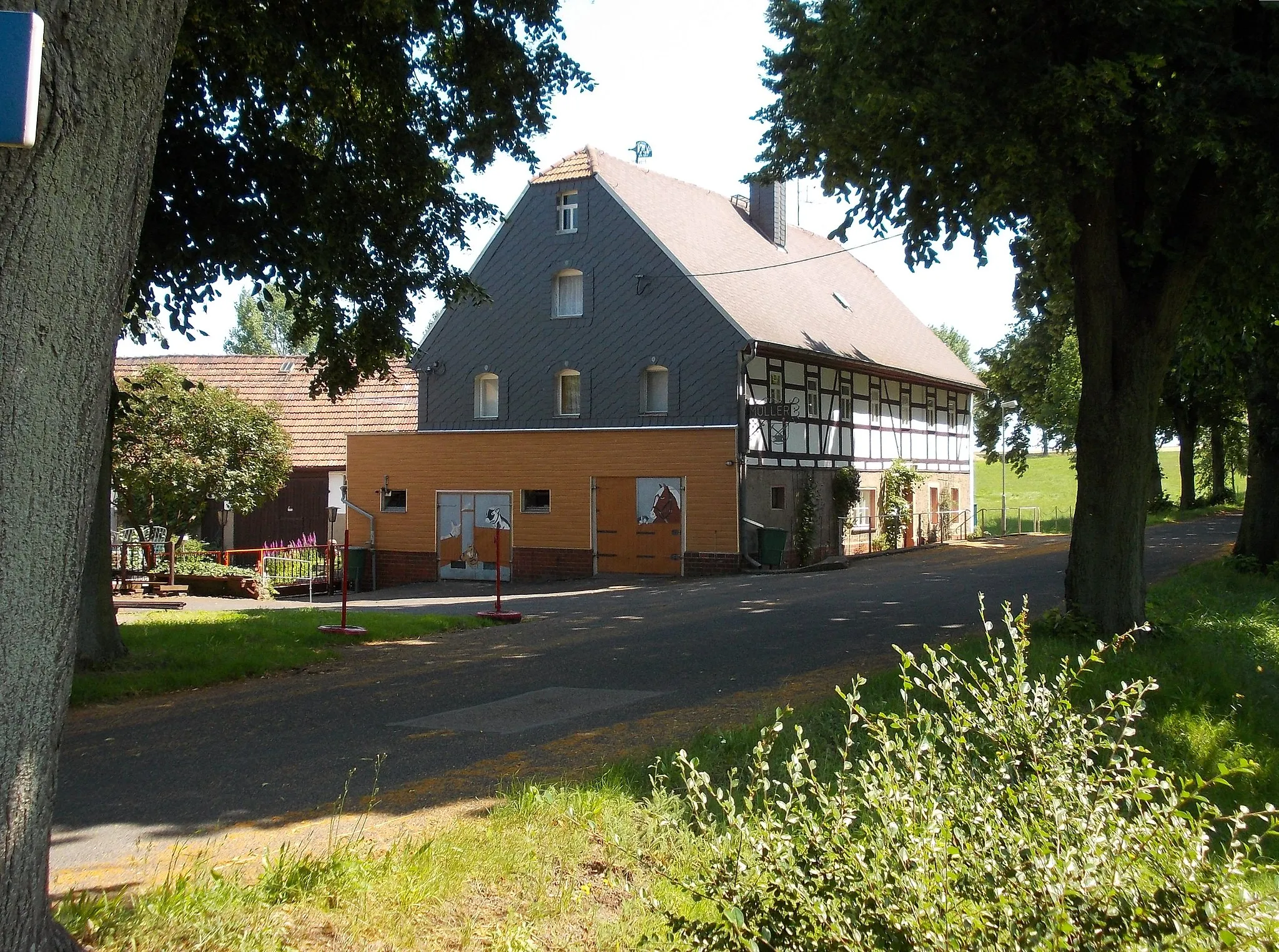 Photo showing: Half-timbered house in Raschütz (Colditz, Leipzig district, Saxony)