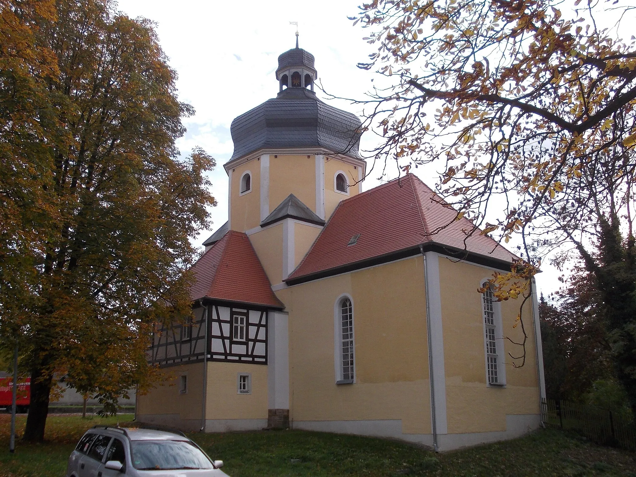 Photo showing: St. Martin's Church in Audigat (Groitzsch, Leipzig district, Saxony)