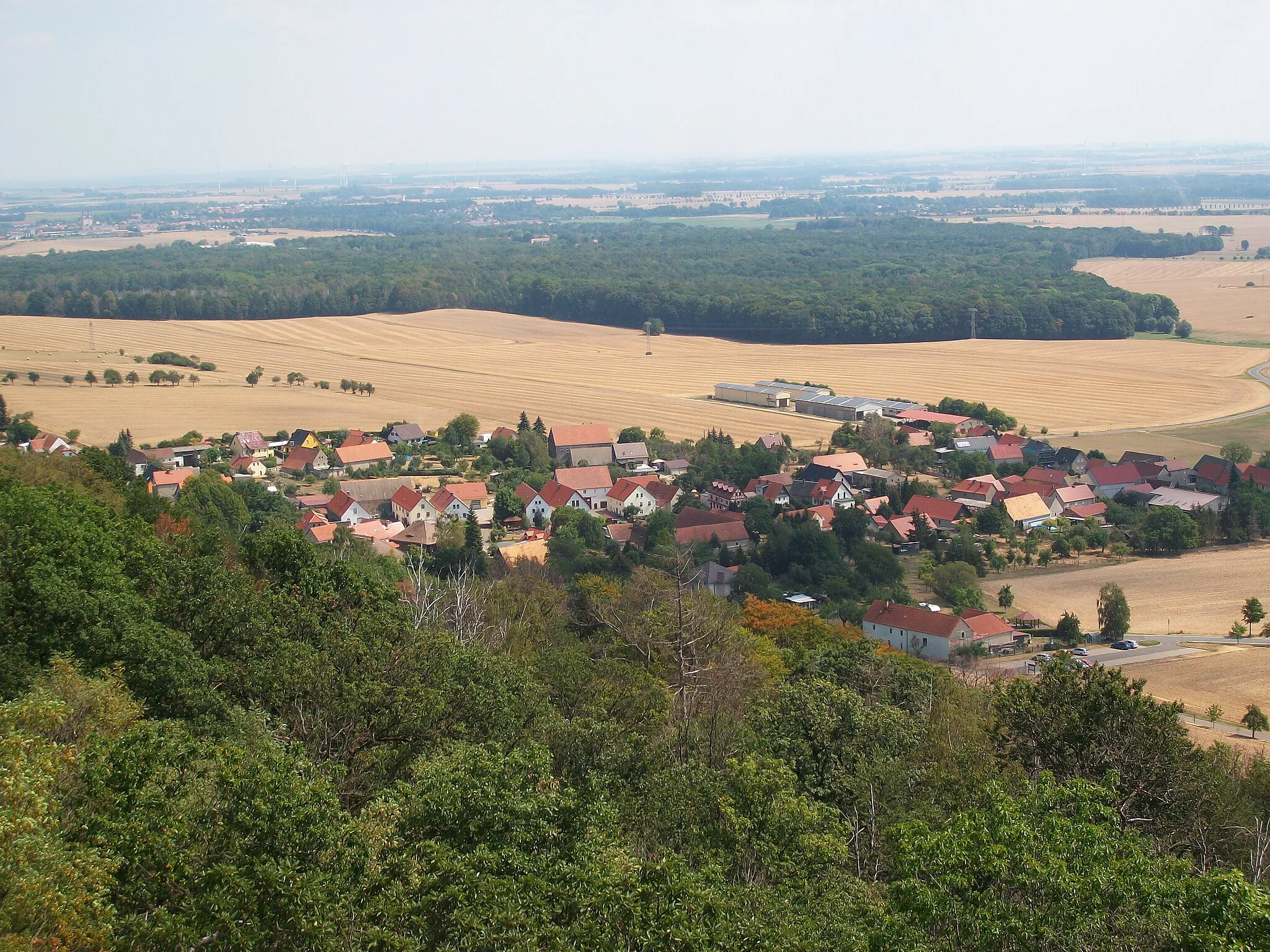Photo showing: Collmberg, Blick auf Collm