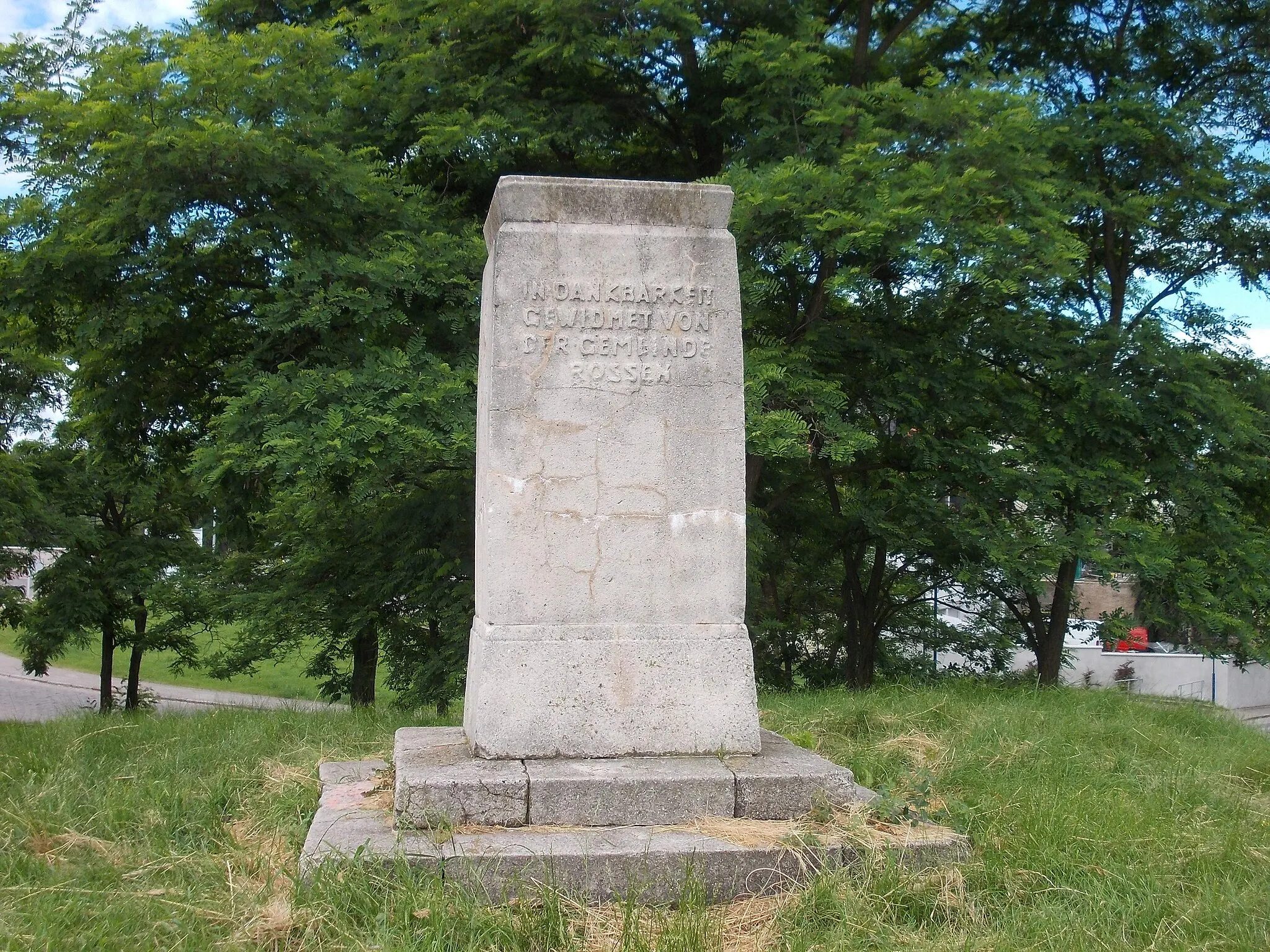 Photo showing: World War I memorial in Rössen (Leuna, district: Saalekreis, Saxony-Anhalt)