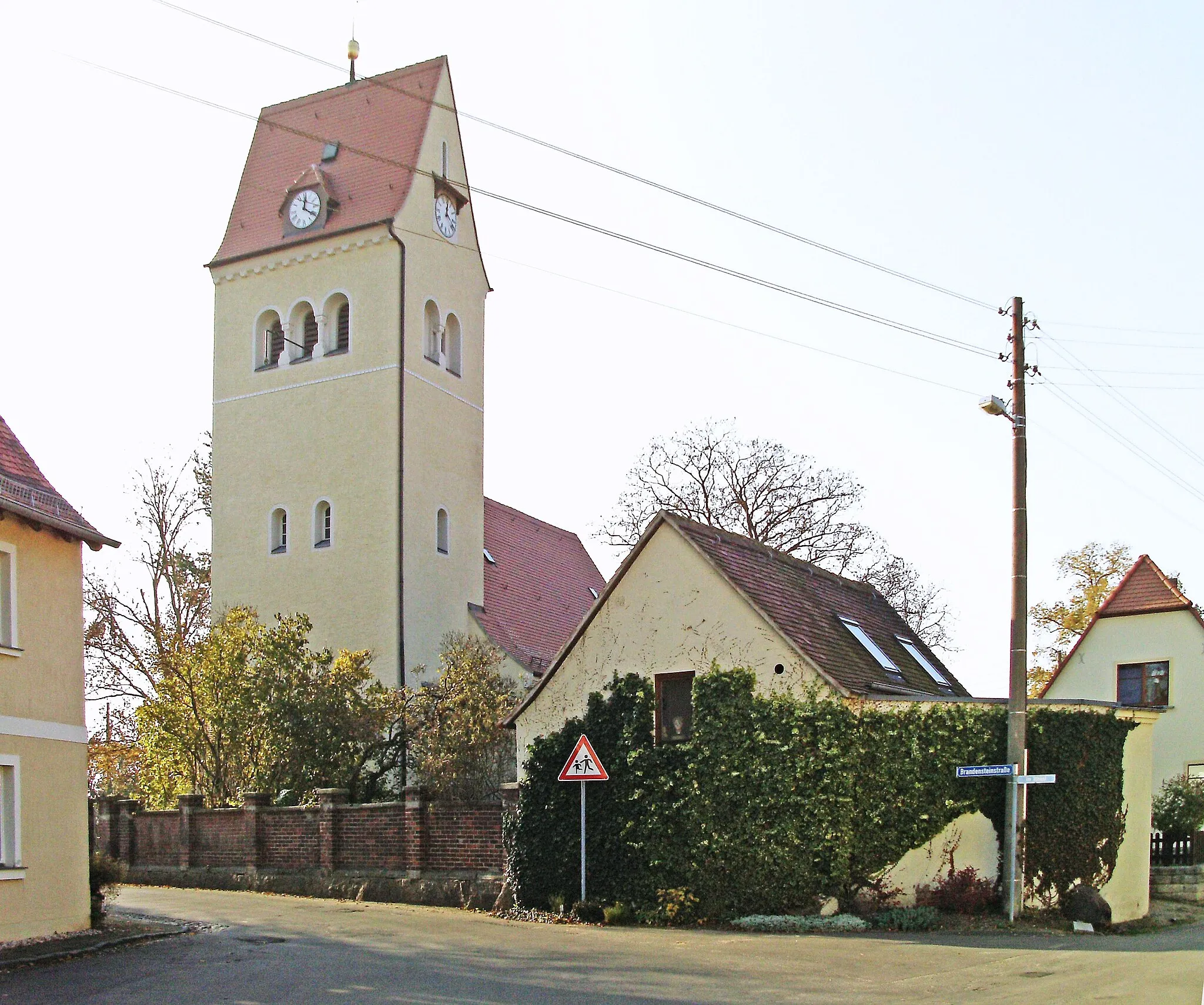 Photo showing: Rückmarsdorf church (Leipzig, Saxony)