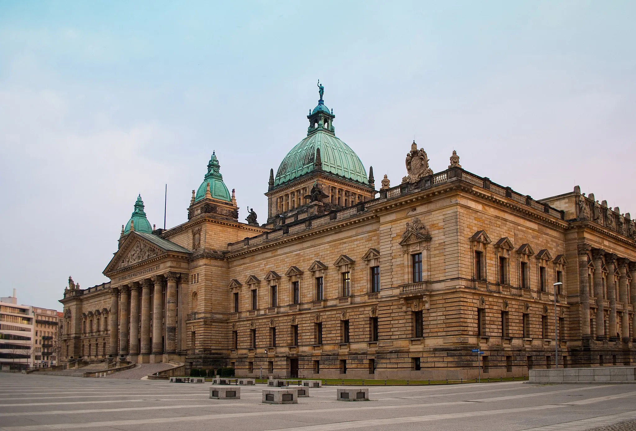 Photo showing: Reichsgerichtsgebäude in Leipzig. Simonplatz 1.