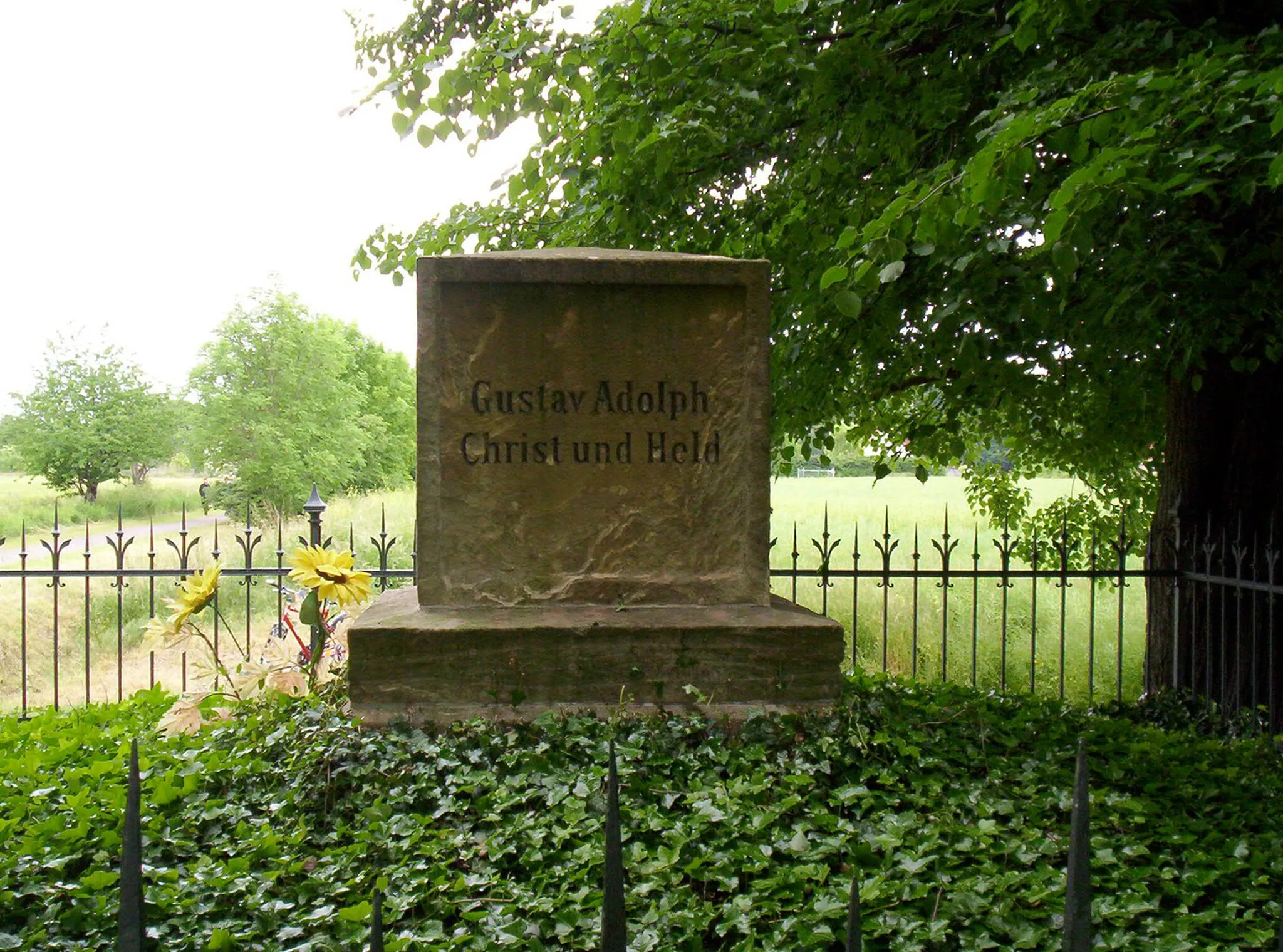 Photo showing: Monument commemorating the Battle of Breitenfeld