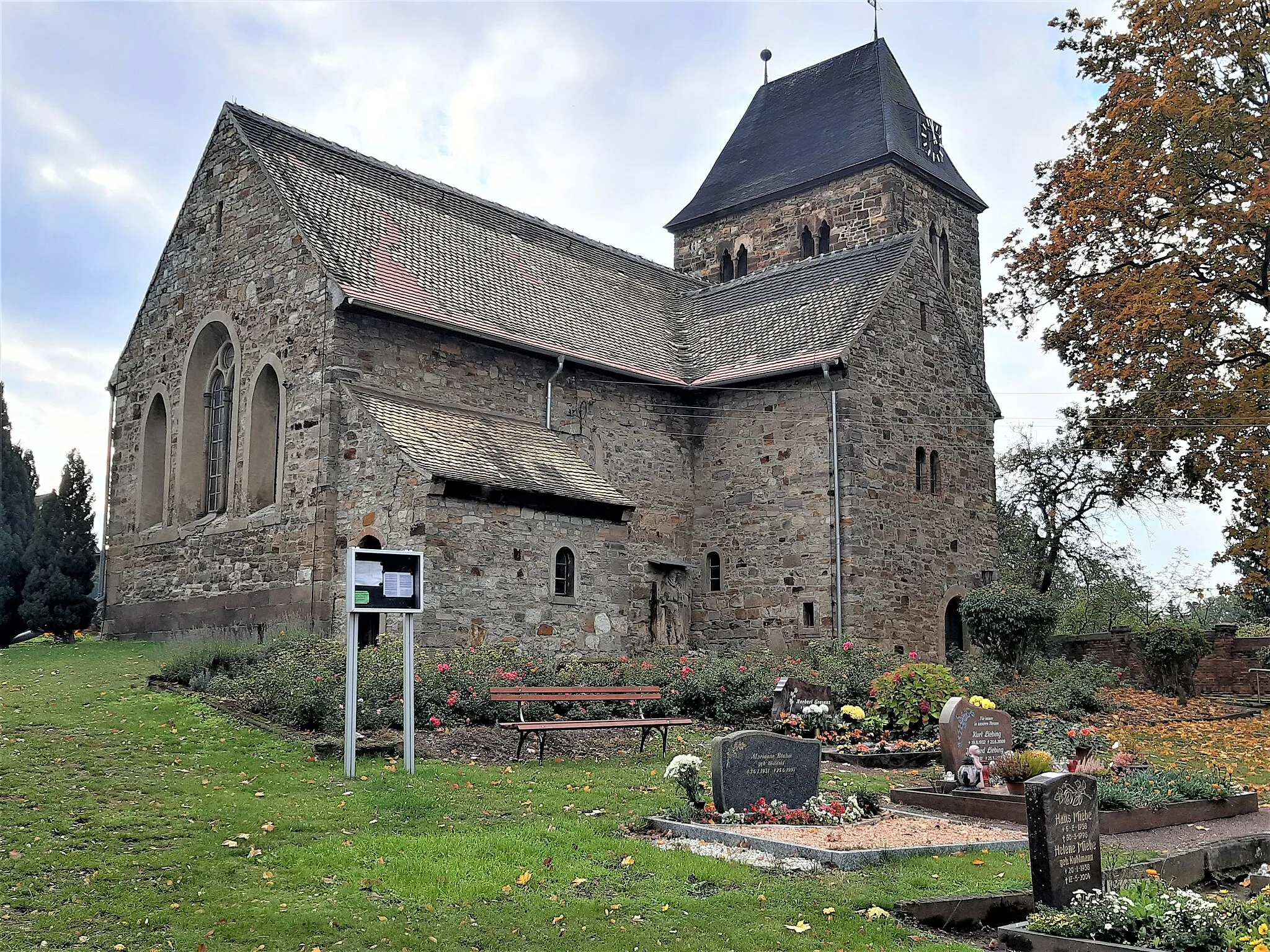 Photo showing: Dorfkirche von Delitz am Berge (Bad Lauchstädt) von Nordost