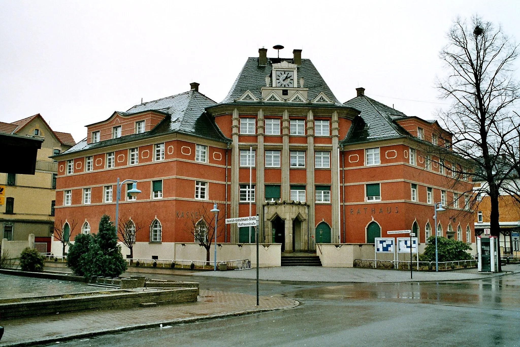 Photo showing: The townhall in Borsdorf