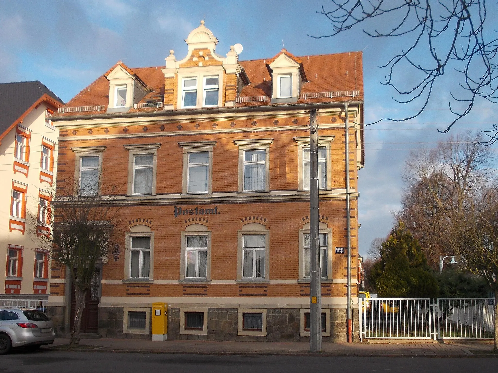 Photo showing: Old post office in Borsdorf (Leipzig district, Saxony)