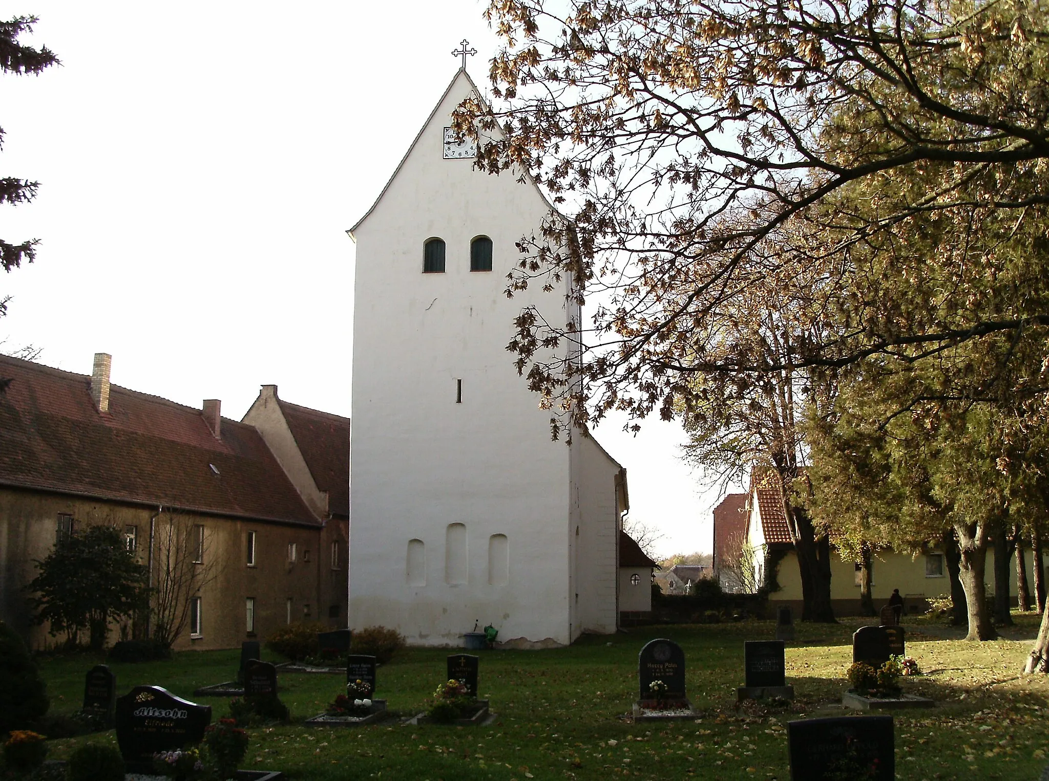 Photo showing: Ermlitz church from the east (Schkopau, district of Saalekreis, Saxony)
