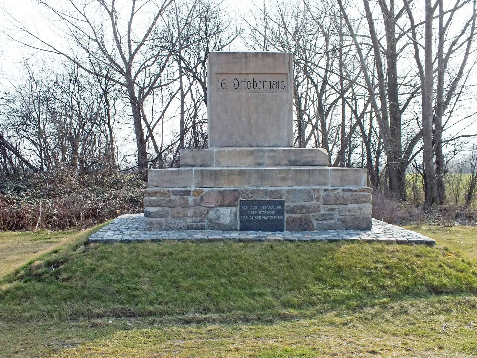 Photo showing: Galgenbergdenkmal bei Leipzig-Liebertwolkwitz in Erinnerung an die Völkerschlacht