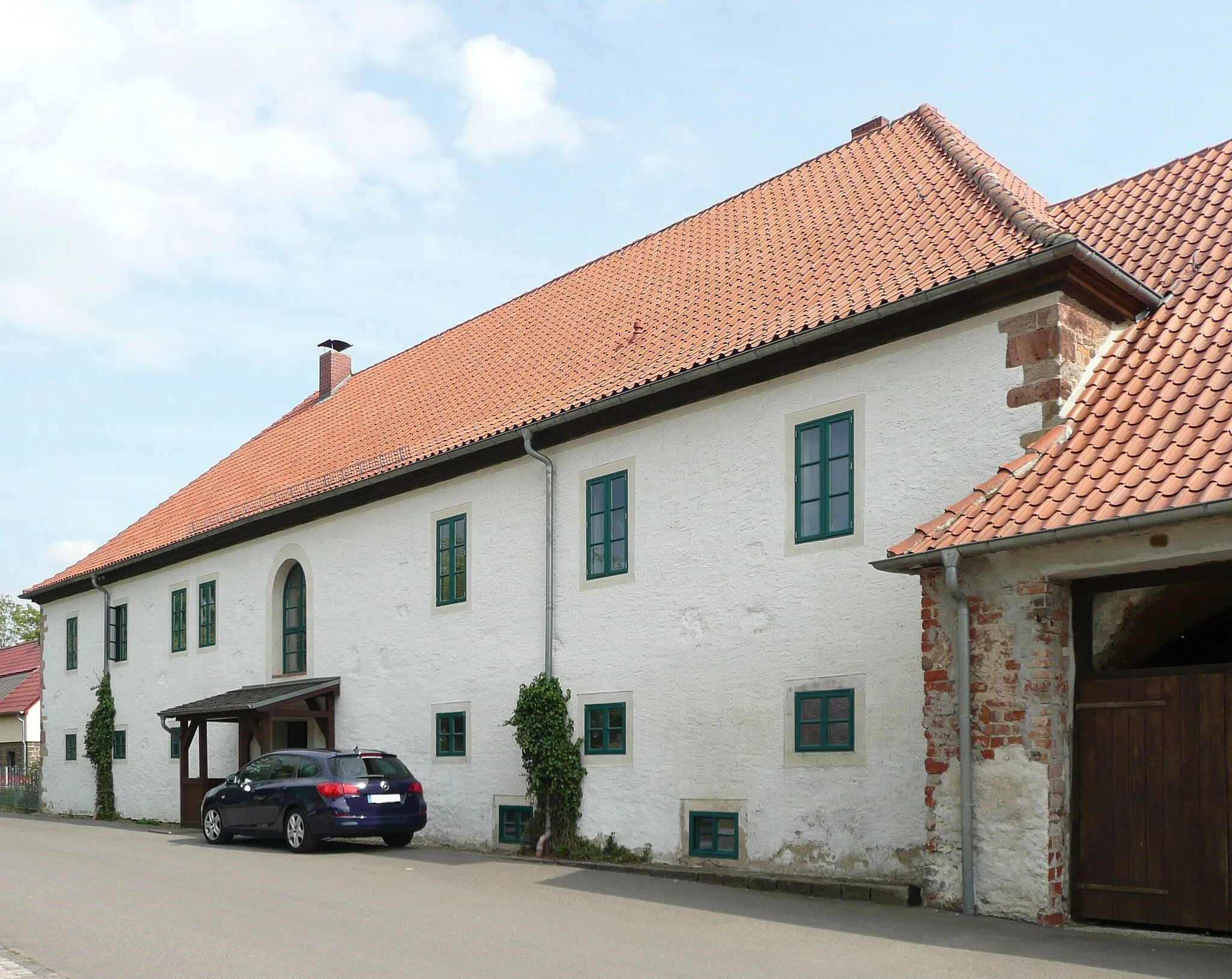 Photo showing: erhaltenes Herrenhaus des ehemaligen Vorwerks Eicha (vormals Klostergut der Antoniter)