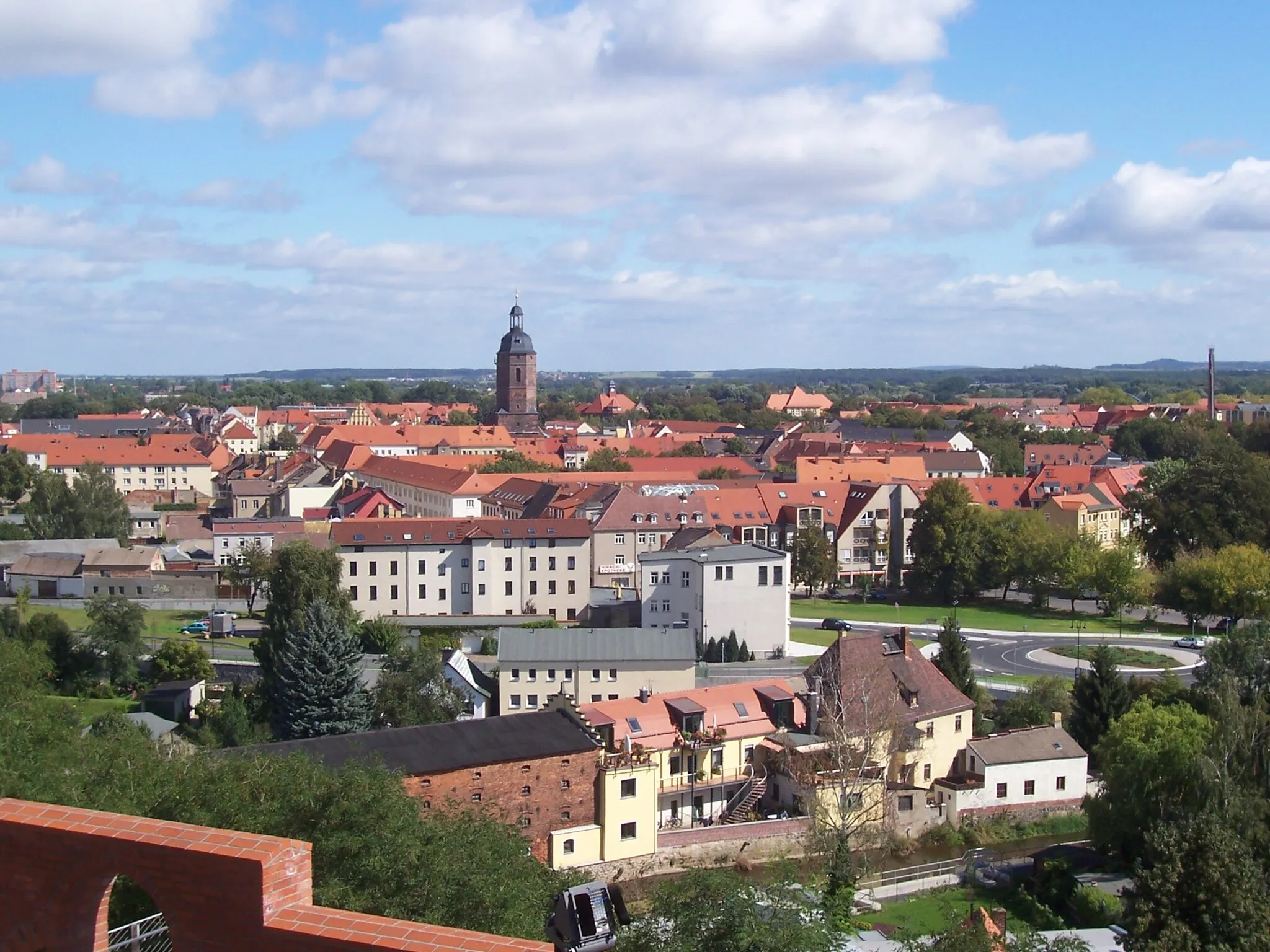 Photo showing: city centre of Eilenburg, seen from Eilenburg castle