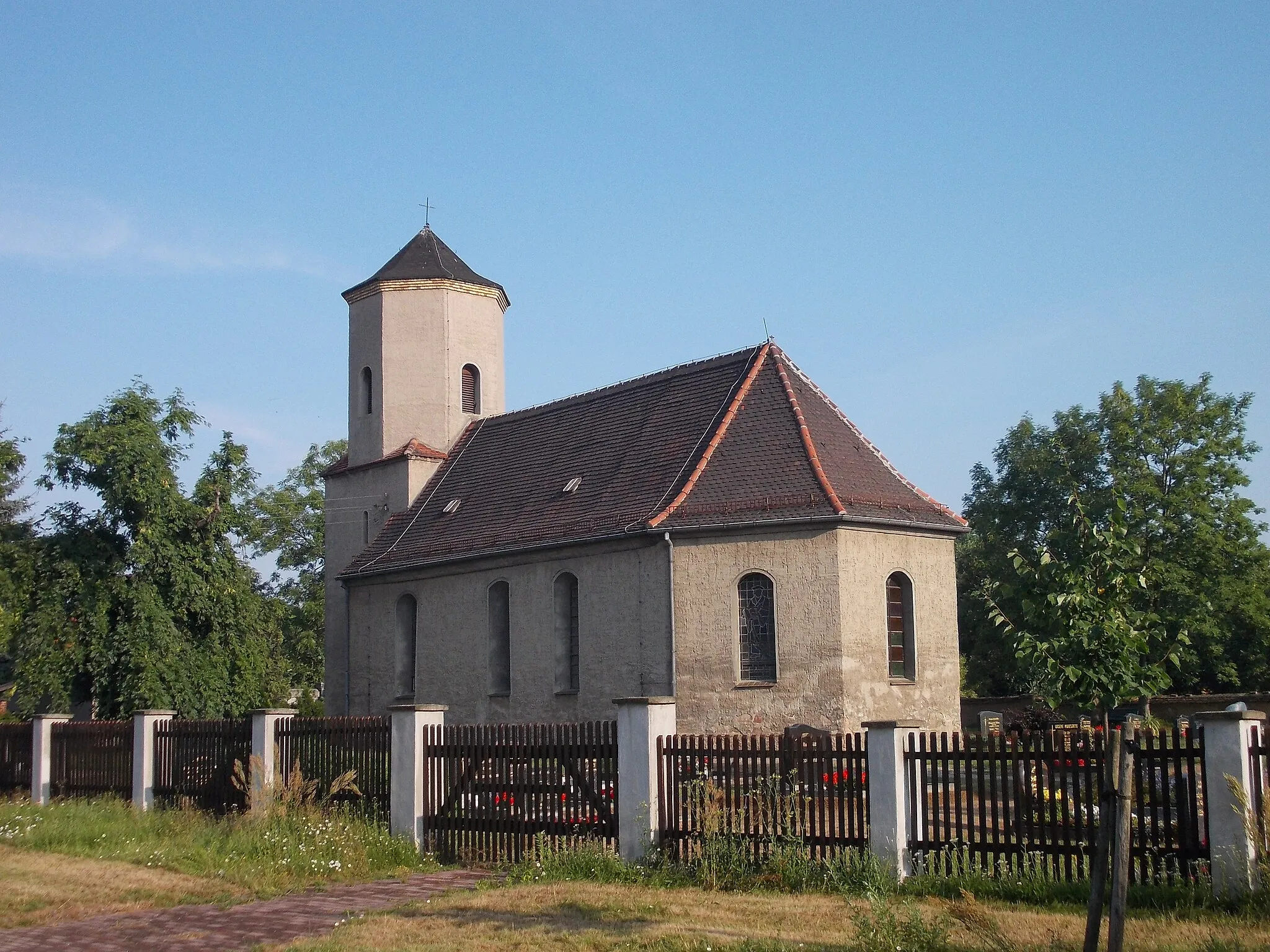 Photo showing: Krensitz church (Krostitz, Nordsachsen district, Saxony)