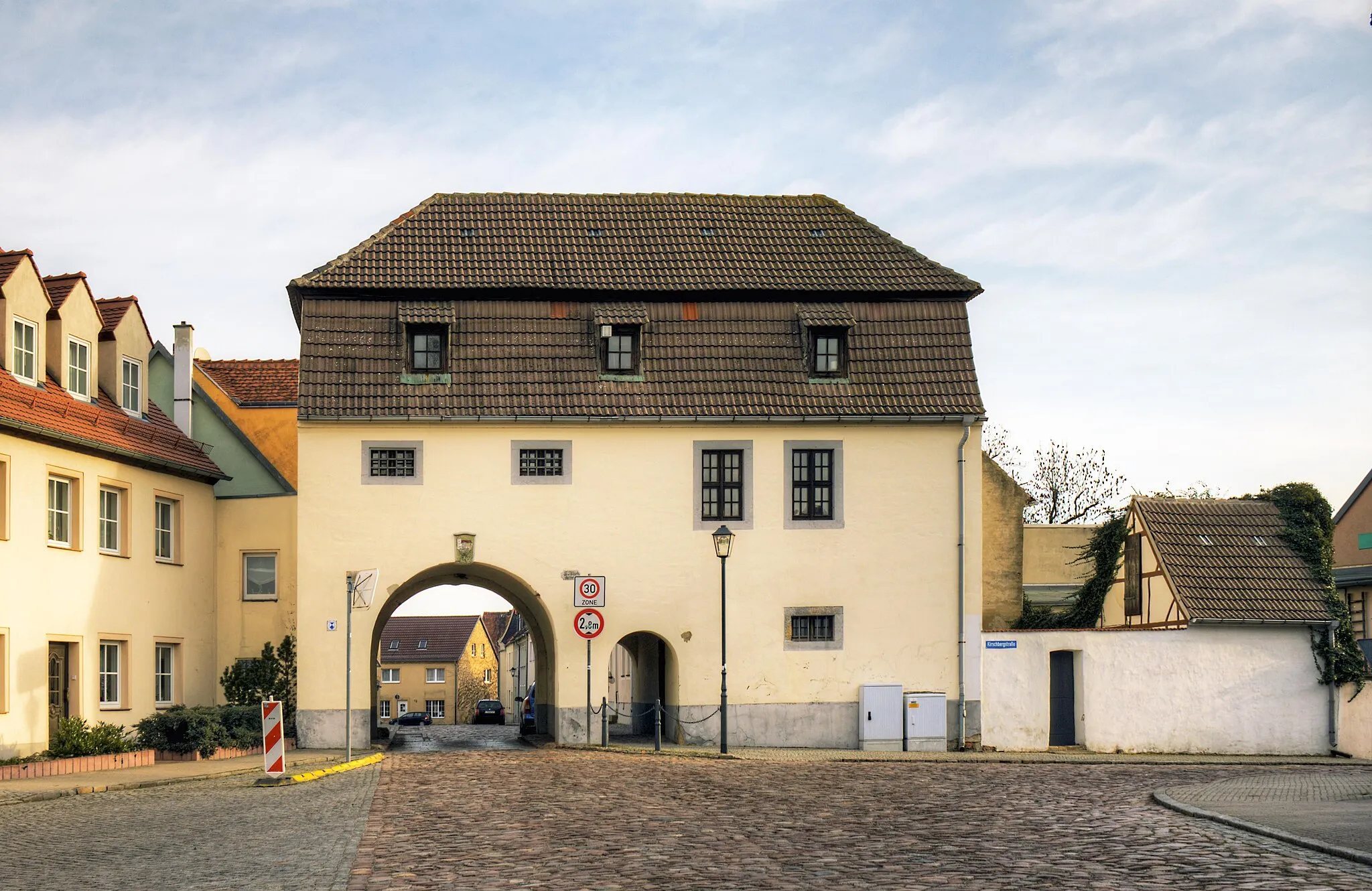 Photo showing: Oschatzer Tor in Belgern, Bestandteil der frühmittelalterlichen Befestigungsanlage.