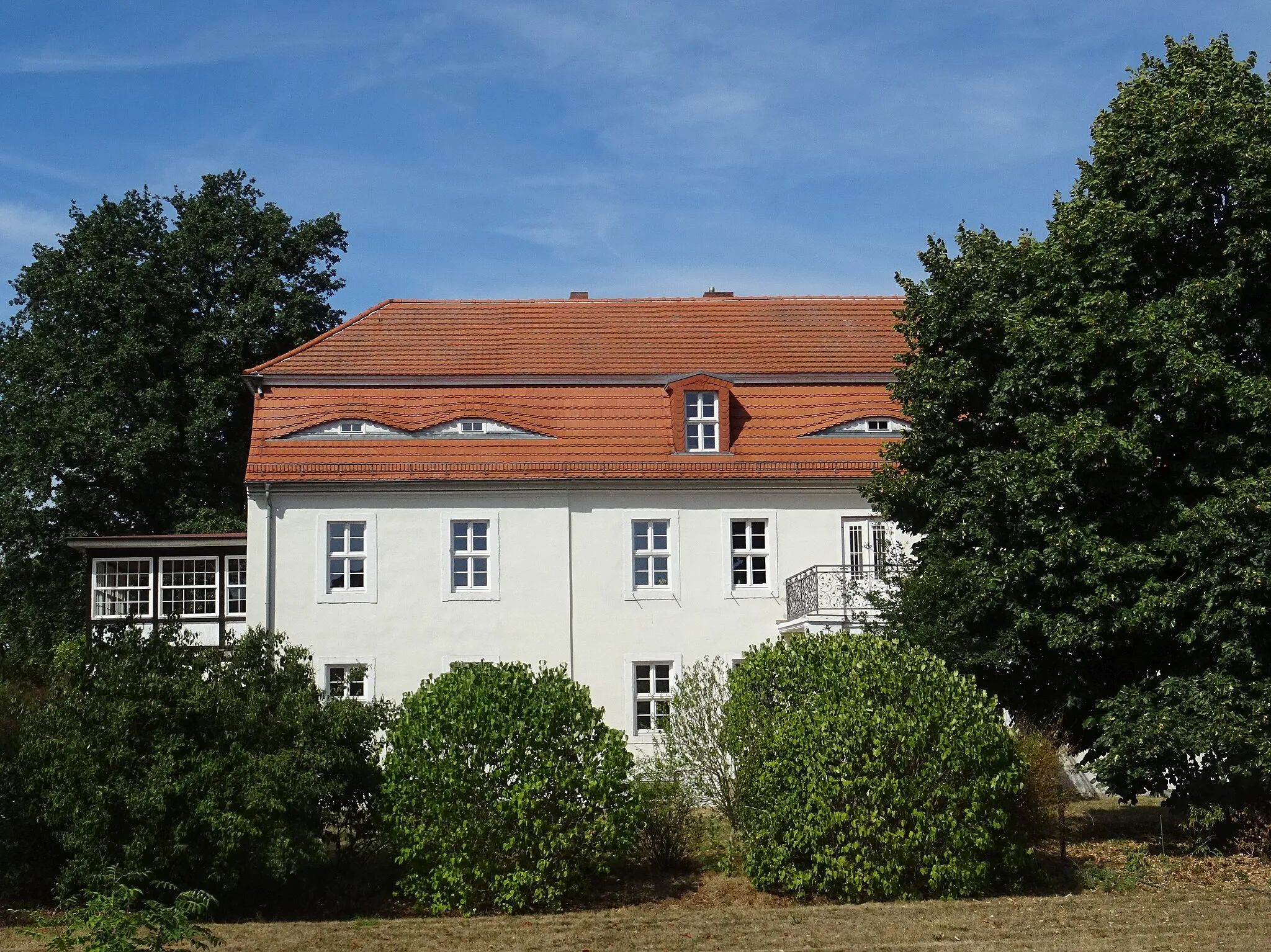 Photo showing: Plotha, denkmalgeschütztes Gutshaus, Orsteil der Stadt Belgern-Schikdau