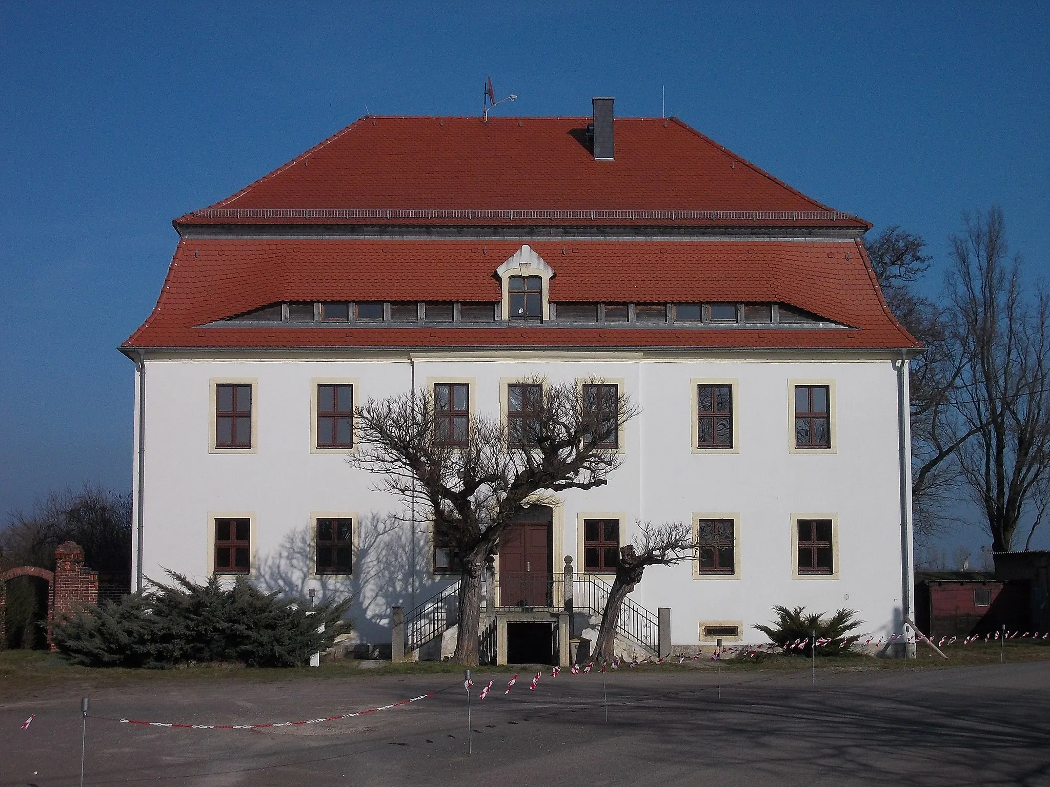 Photo showing: Manor house in Kunzwerda (Torgau, Nordsachsen district, Saxony)