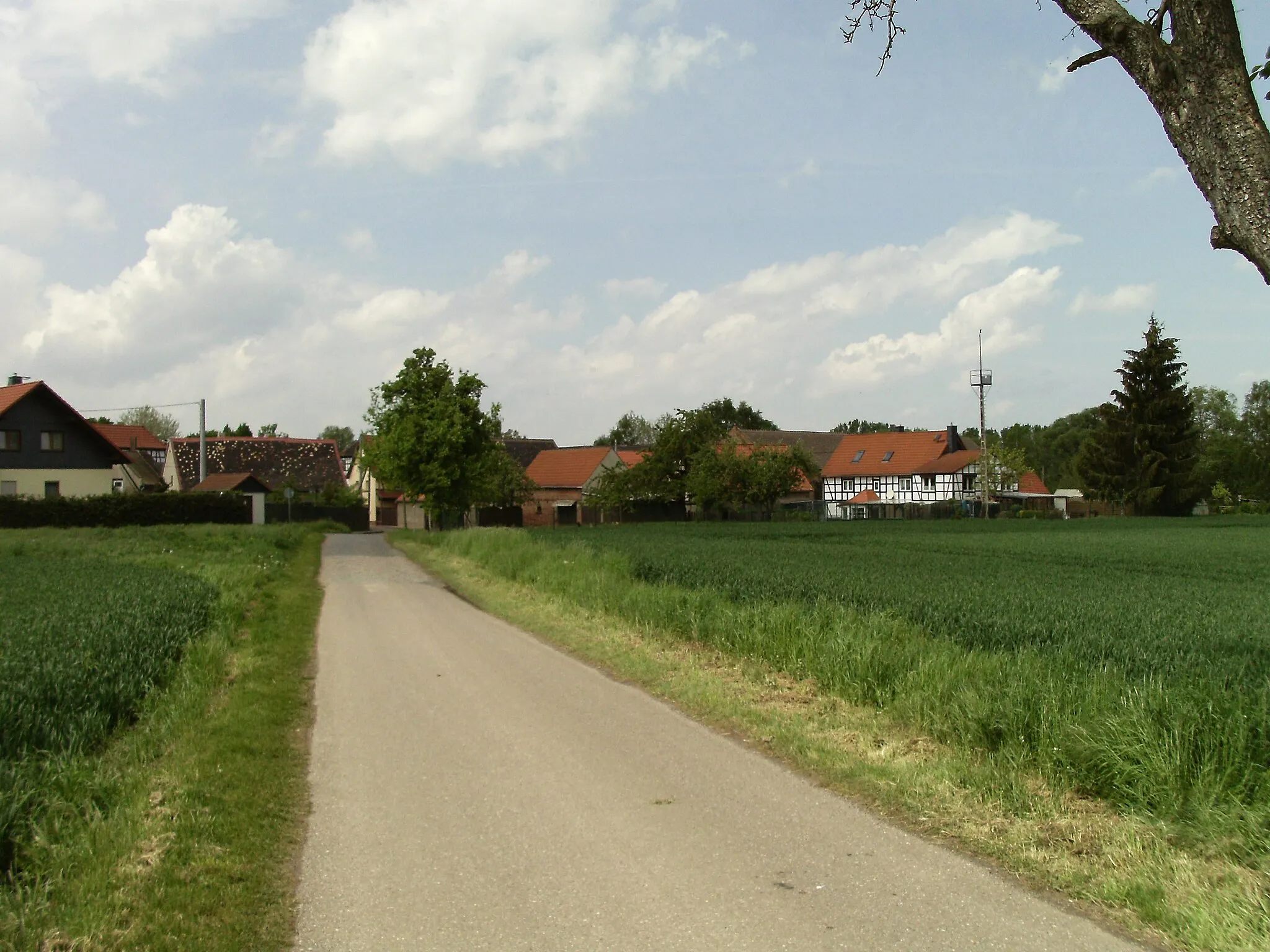 Photo showing: Kaja (Lützen, district of Burgenlandkreis, Saxony-Anhalt) from the east