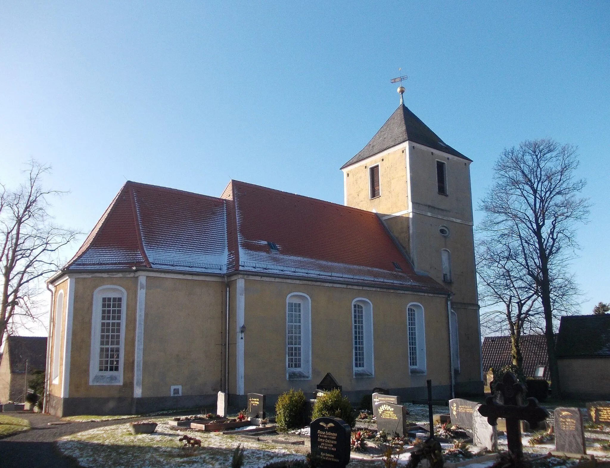 Photo showing: Polenz church (Brandis, Leipzig district, Saxony)