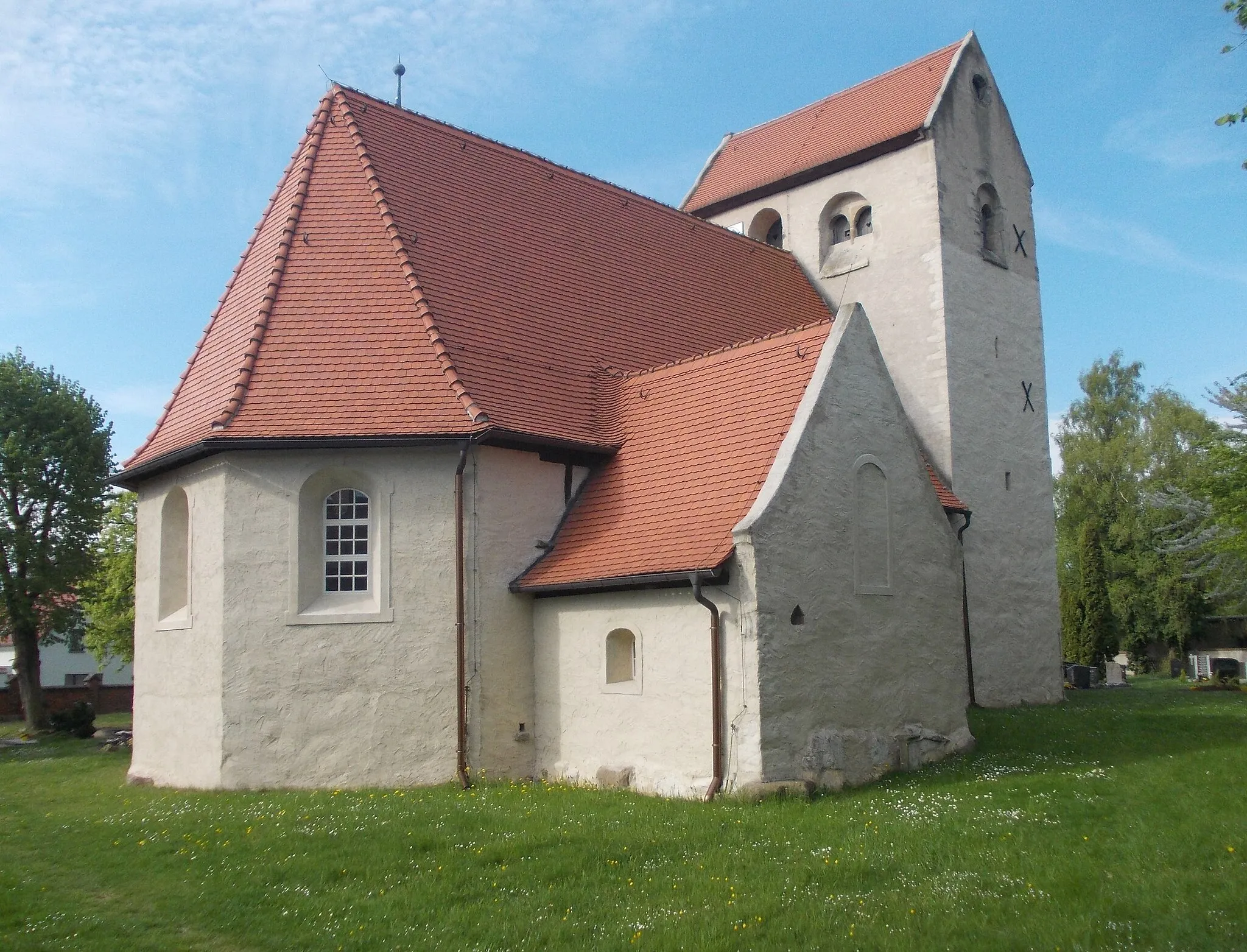 Photo showing: Radefeld church (Schkeuditz, Nordsachsen district, Saxony)