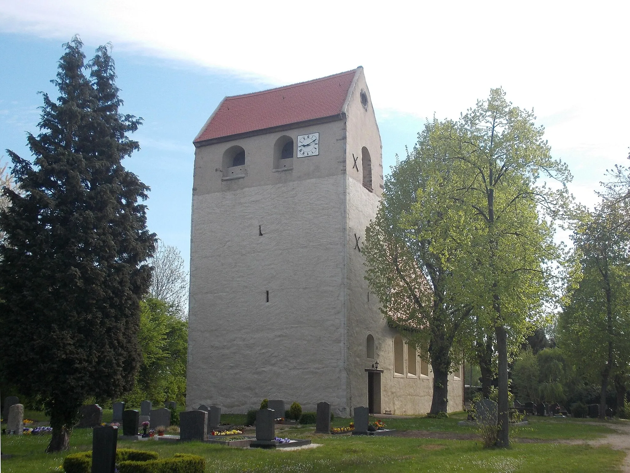 Photo showing: Radefeld church (Schkeuditz, Nordsachsen district, Saxony)