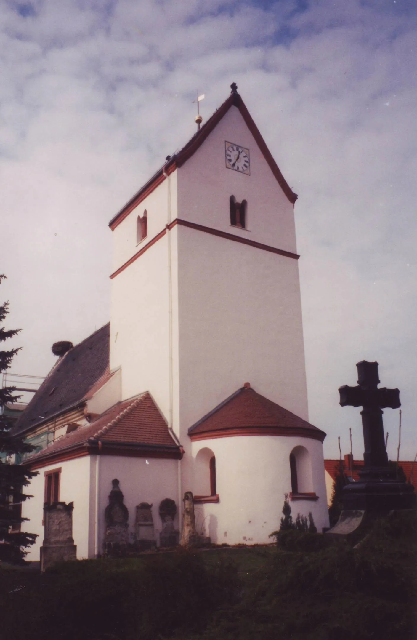 Photo showing: Dorfkirche in Grethen bei Grimma (Aufnahme 1999)