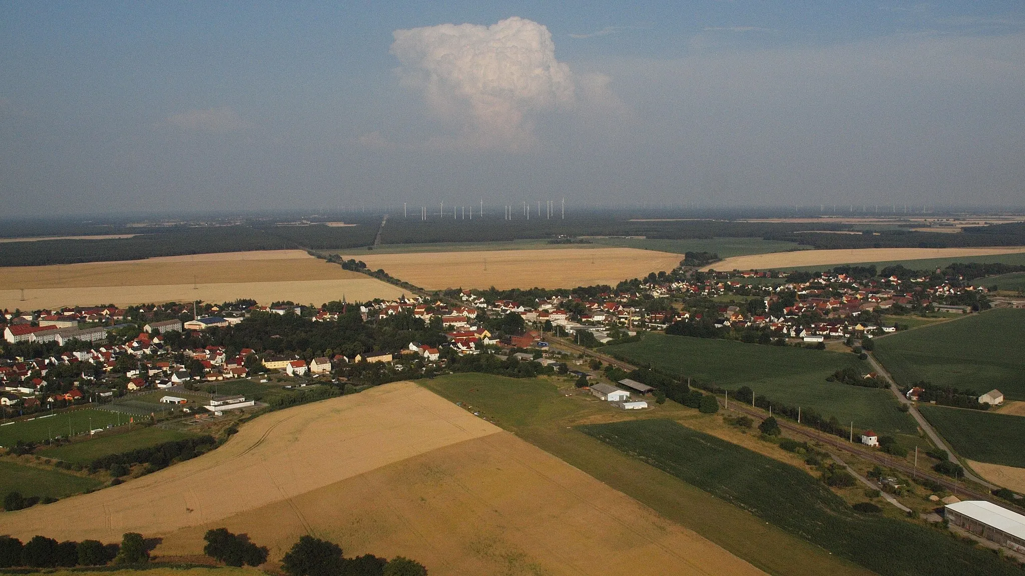 Photo showing: Beilrode, Luftaufnahme (2015)