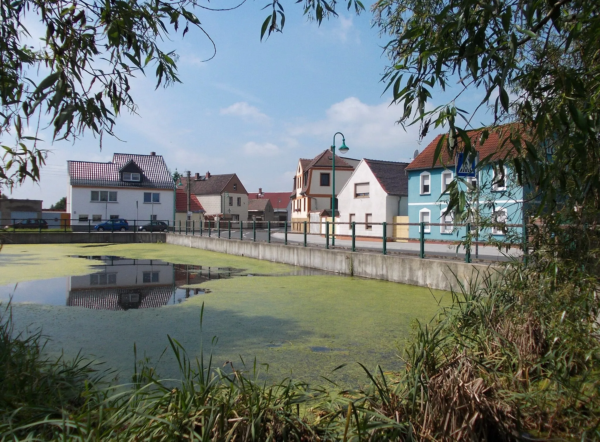 Photo showing: Pond in Gärnitz (Markranstädt, Leipzig district, Saxony)