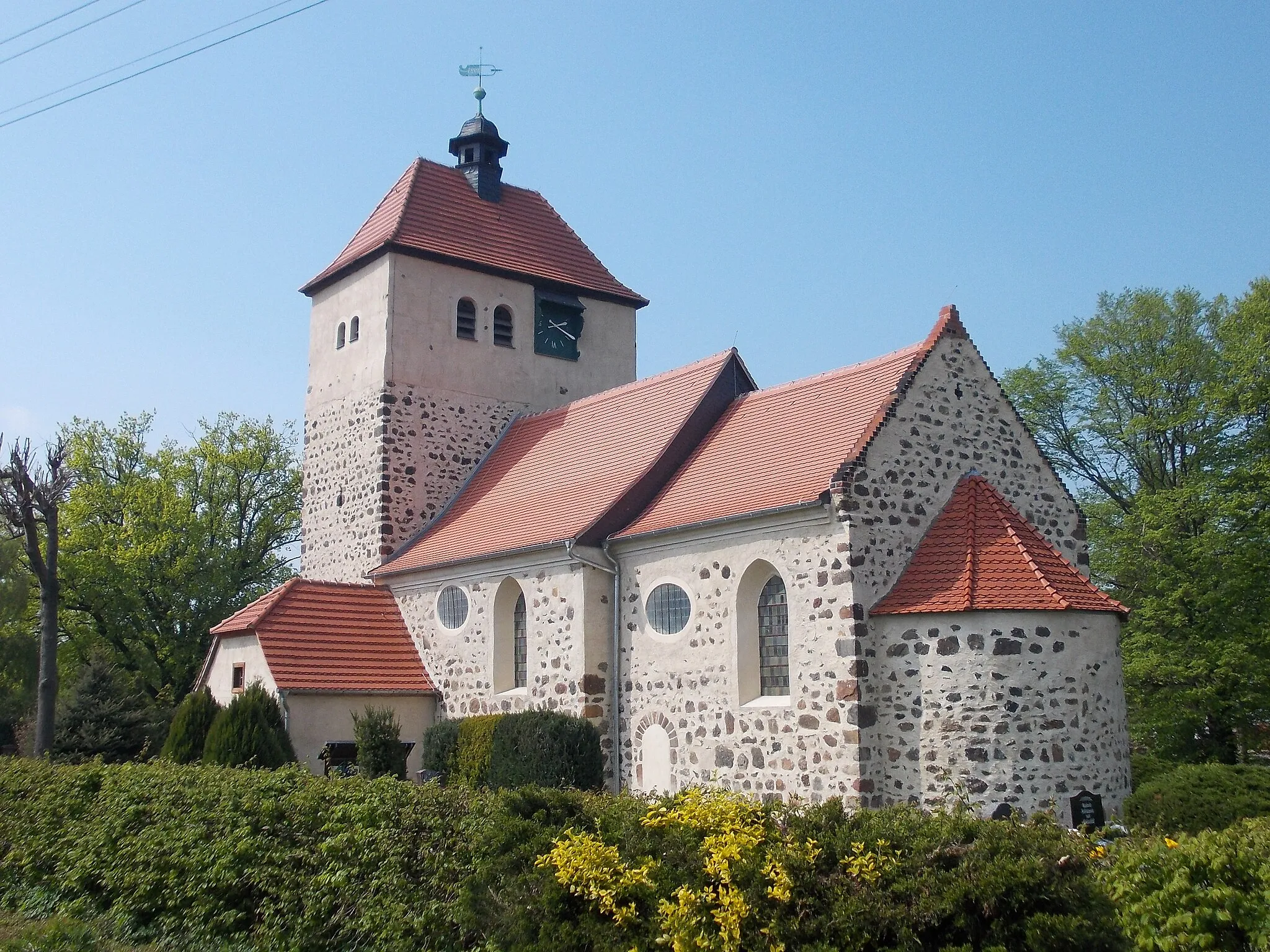 Photo showing: Mühlbeck church (Muldestausee, Anhalt-Bitterfeld district, Saxony-Anhalt)