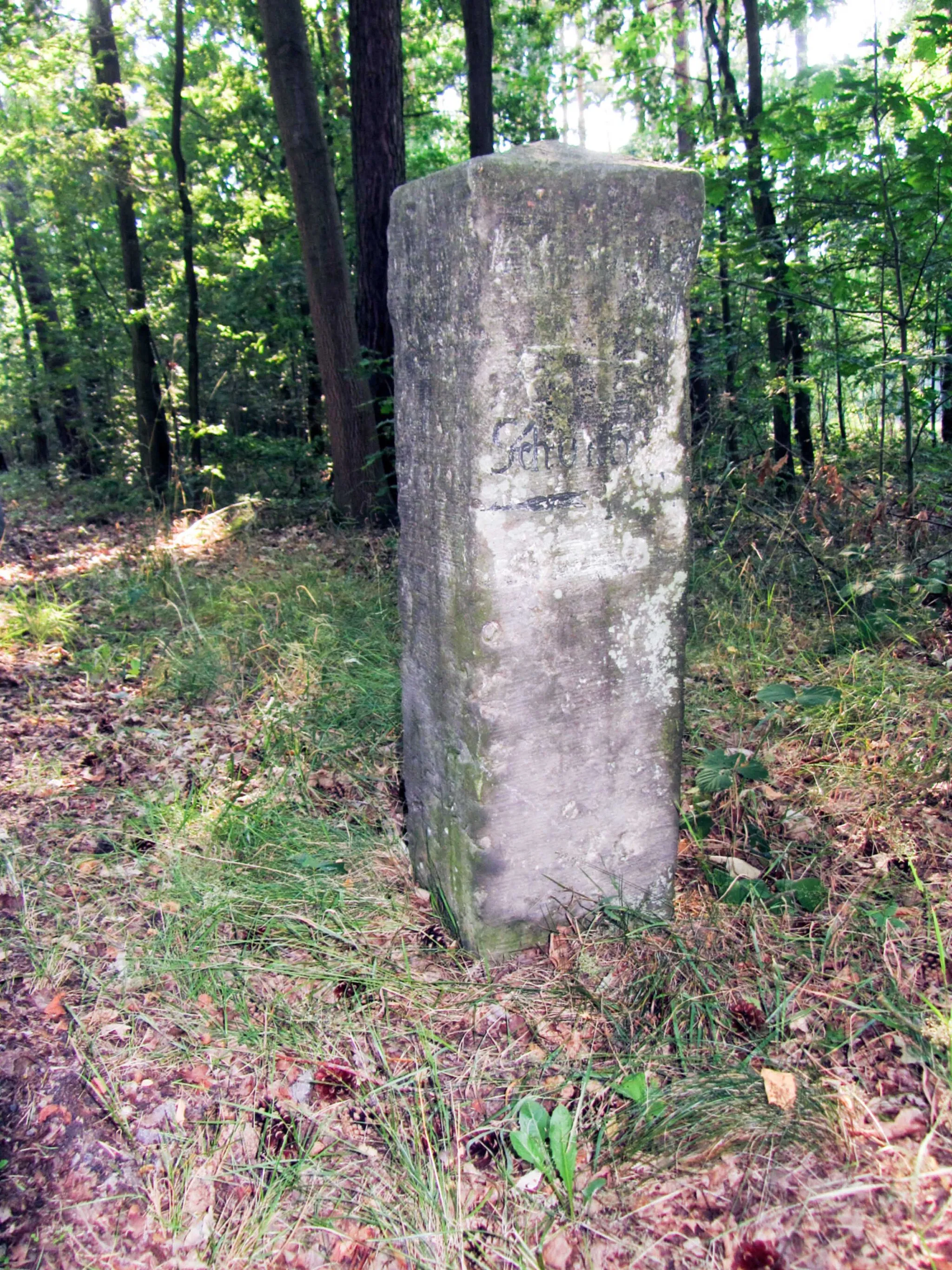 Photo showing: Wegestein an der Kreuzung K 8920/K 8922 bei Cavertitz OT Schöna