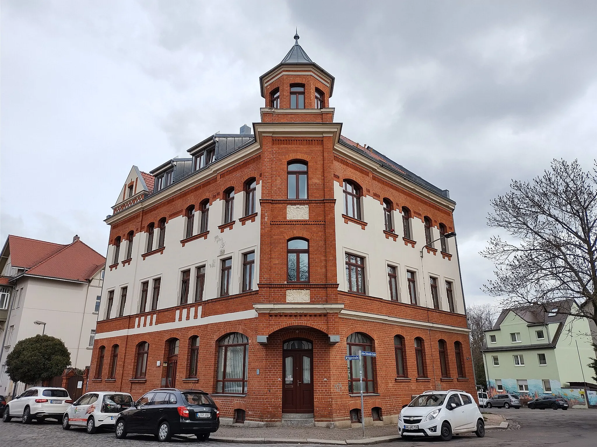 Photo showing: Wöllnerstraße 2, Großzschocher, Leipzig