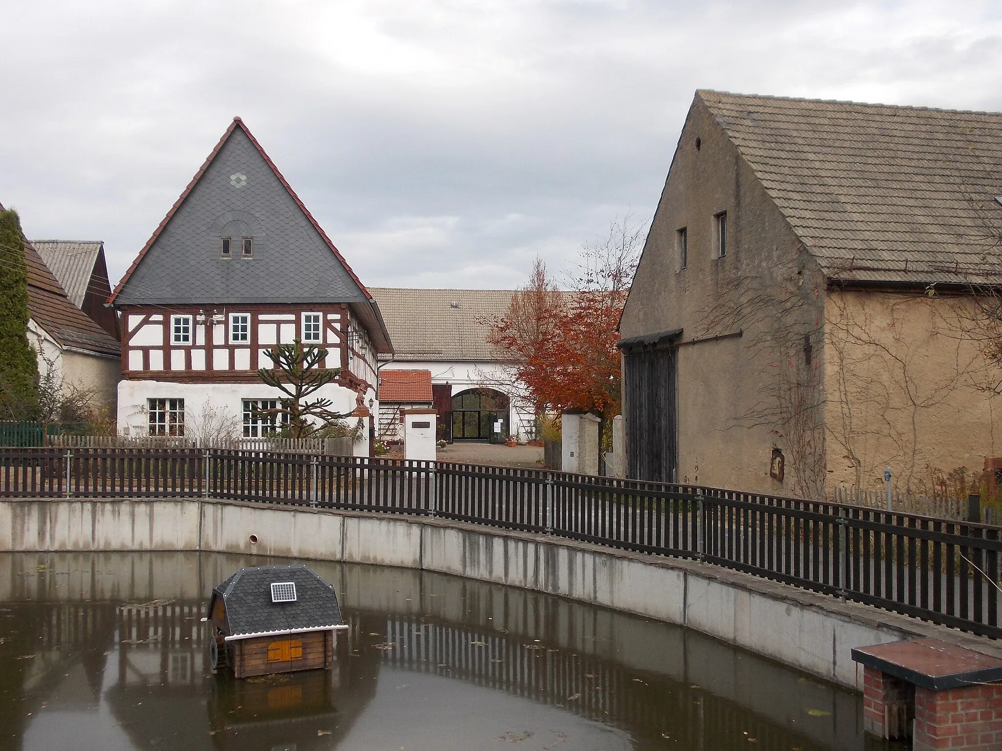 Photo showing: Friedel's Farm in Thierbaum (Bad Lausick, Leipzig district, Saxony)