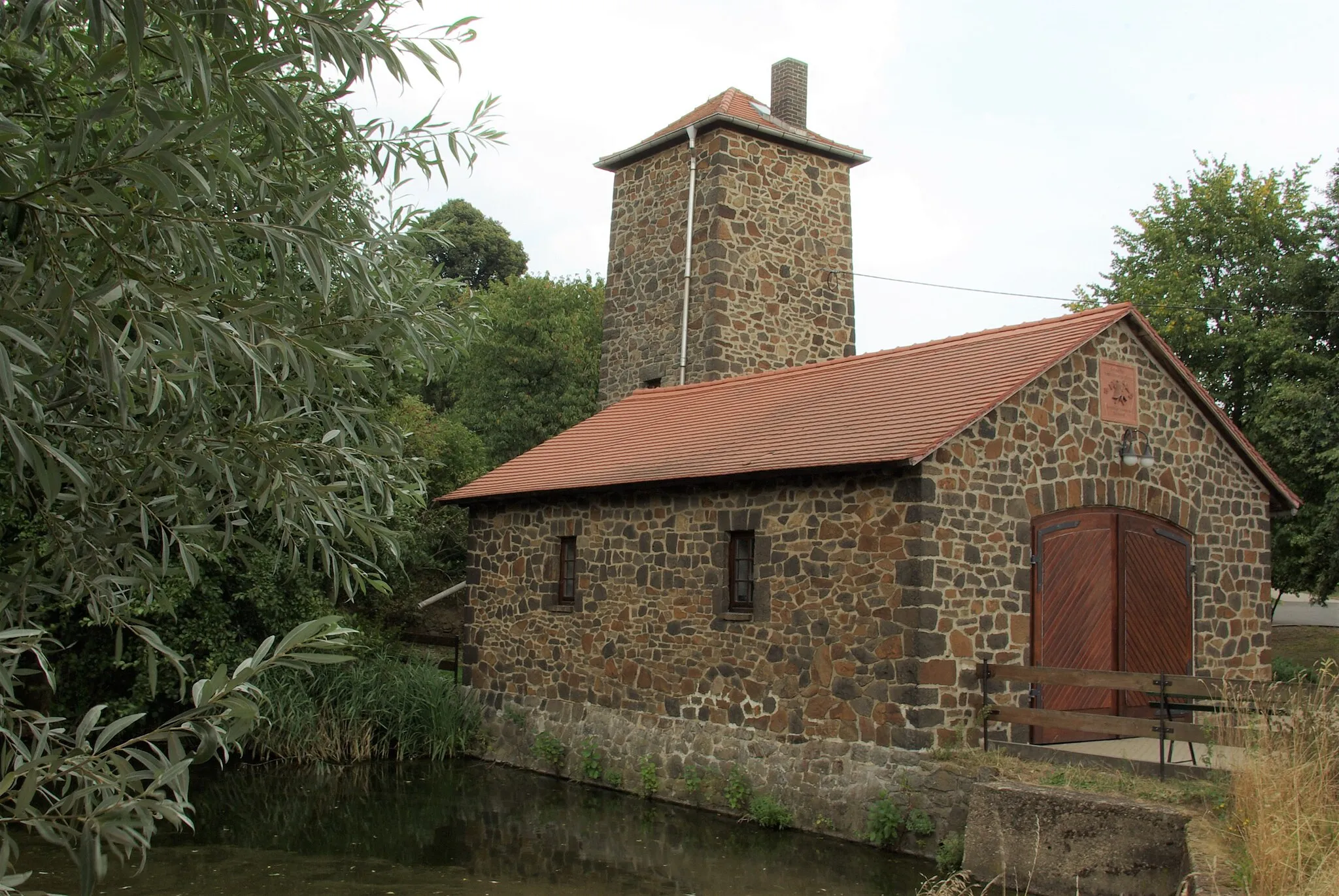 Photo showing: Ballendorf, Spritzenhaus mit Schlauchturm