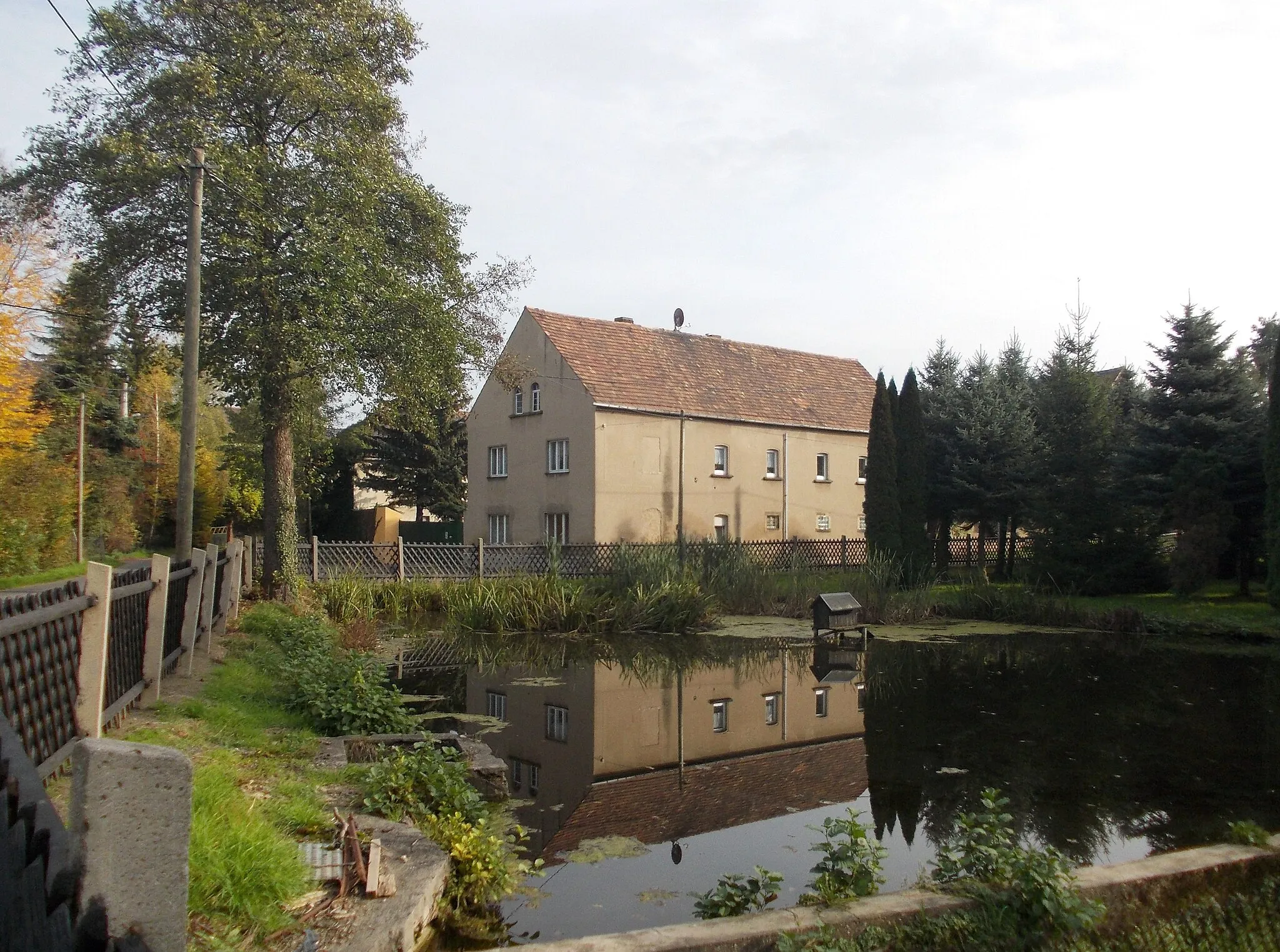 Photo showing: Pond in Würschwitz (Grimma, Leipzig district, Saxony)
