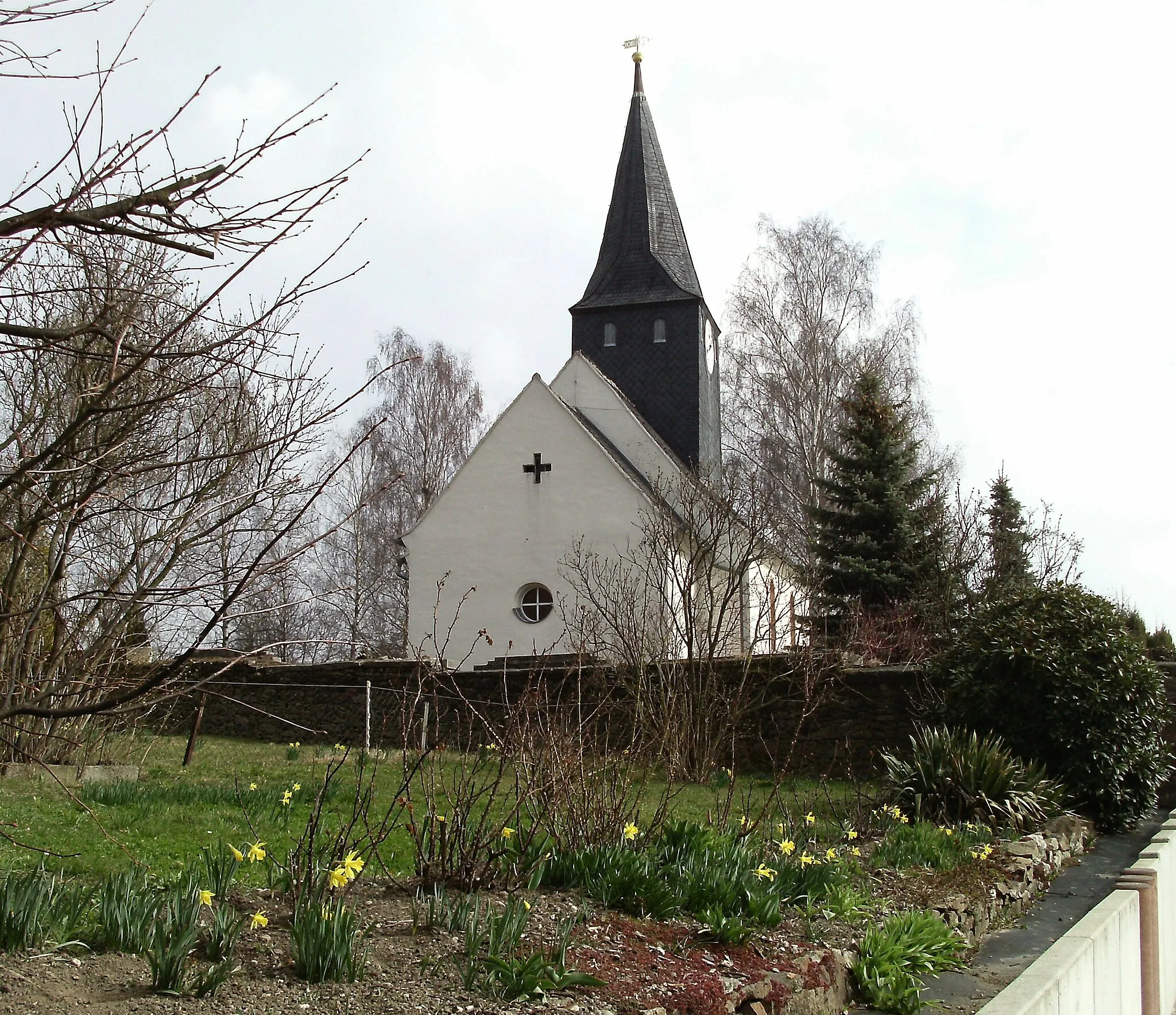 Photo showing: St. Martin's Church in Etzoldshain (Bad Lausick, Leipzig district, Saxony)