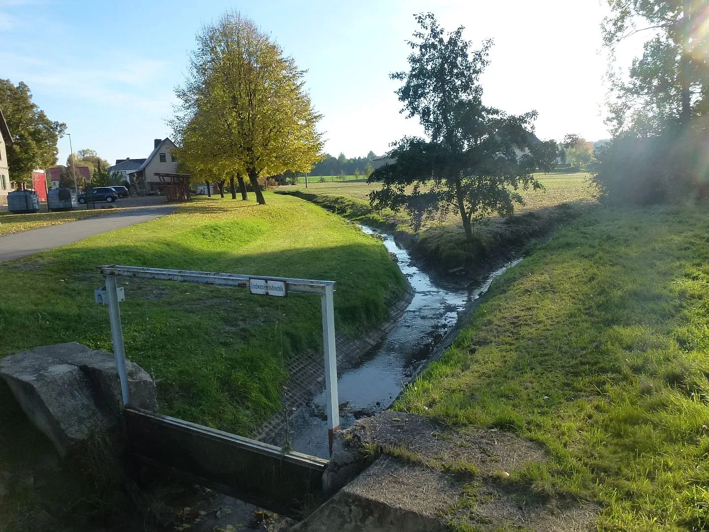 Photo showing: Zusammenfluss der beiden Parthequellflüsse bei Glasten