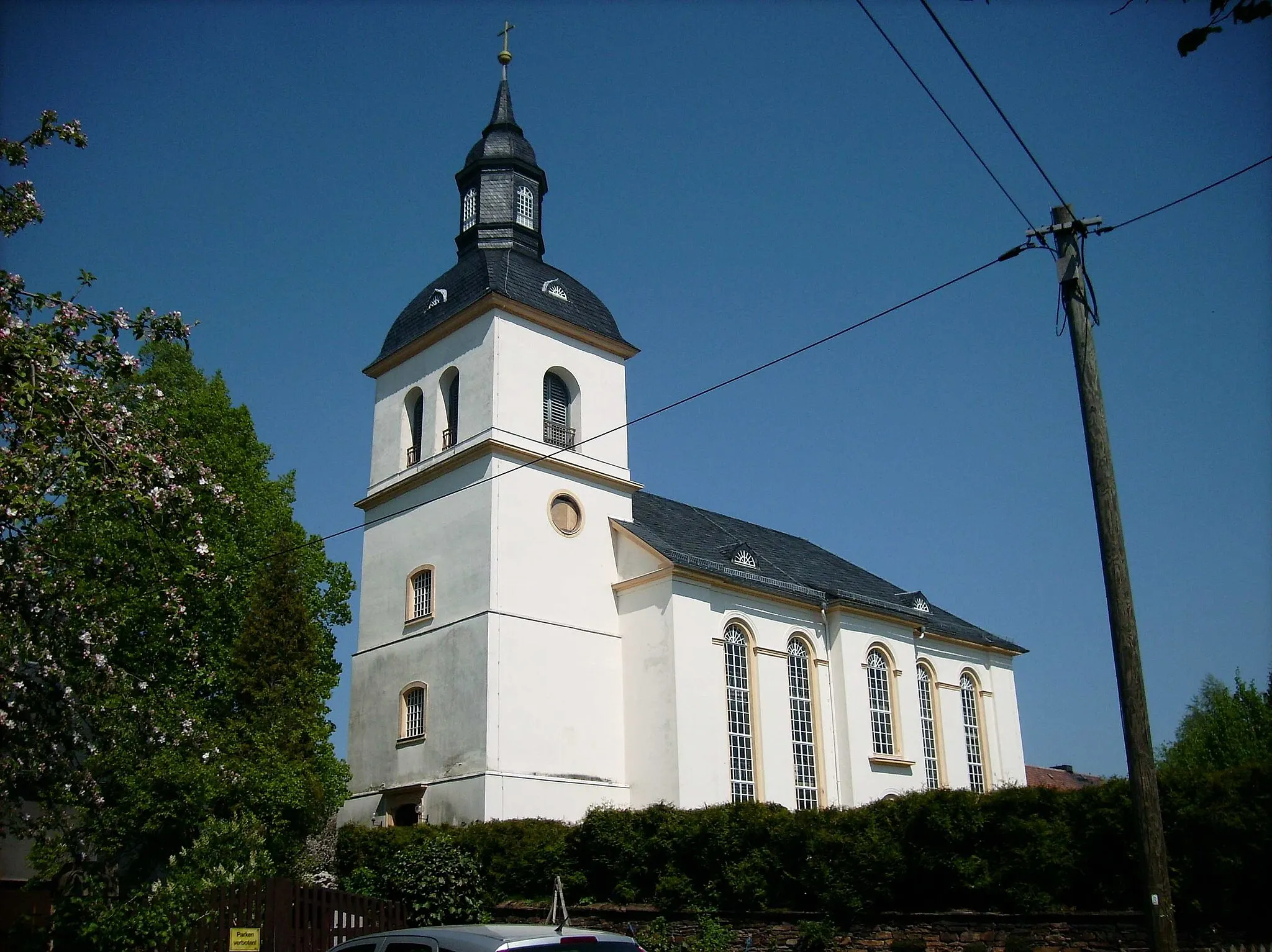 Photo showing: Classical hall church in Zettlitz (Mittelsachsen district, Saxony)