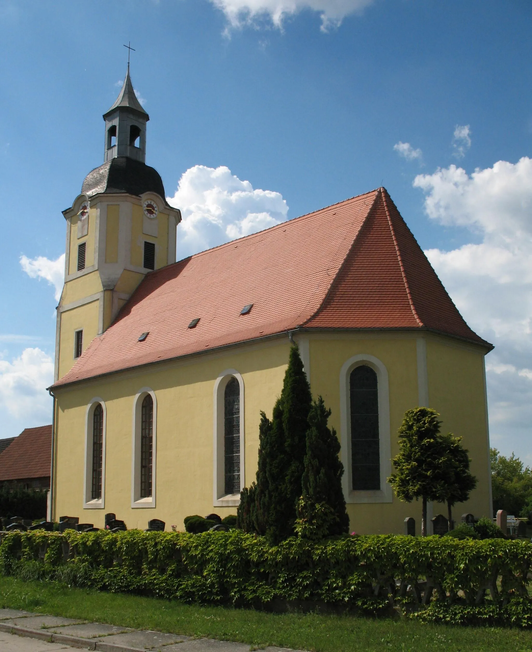 Photo showing: Church in Trossin in Saxony, Germany