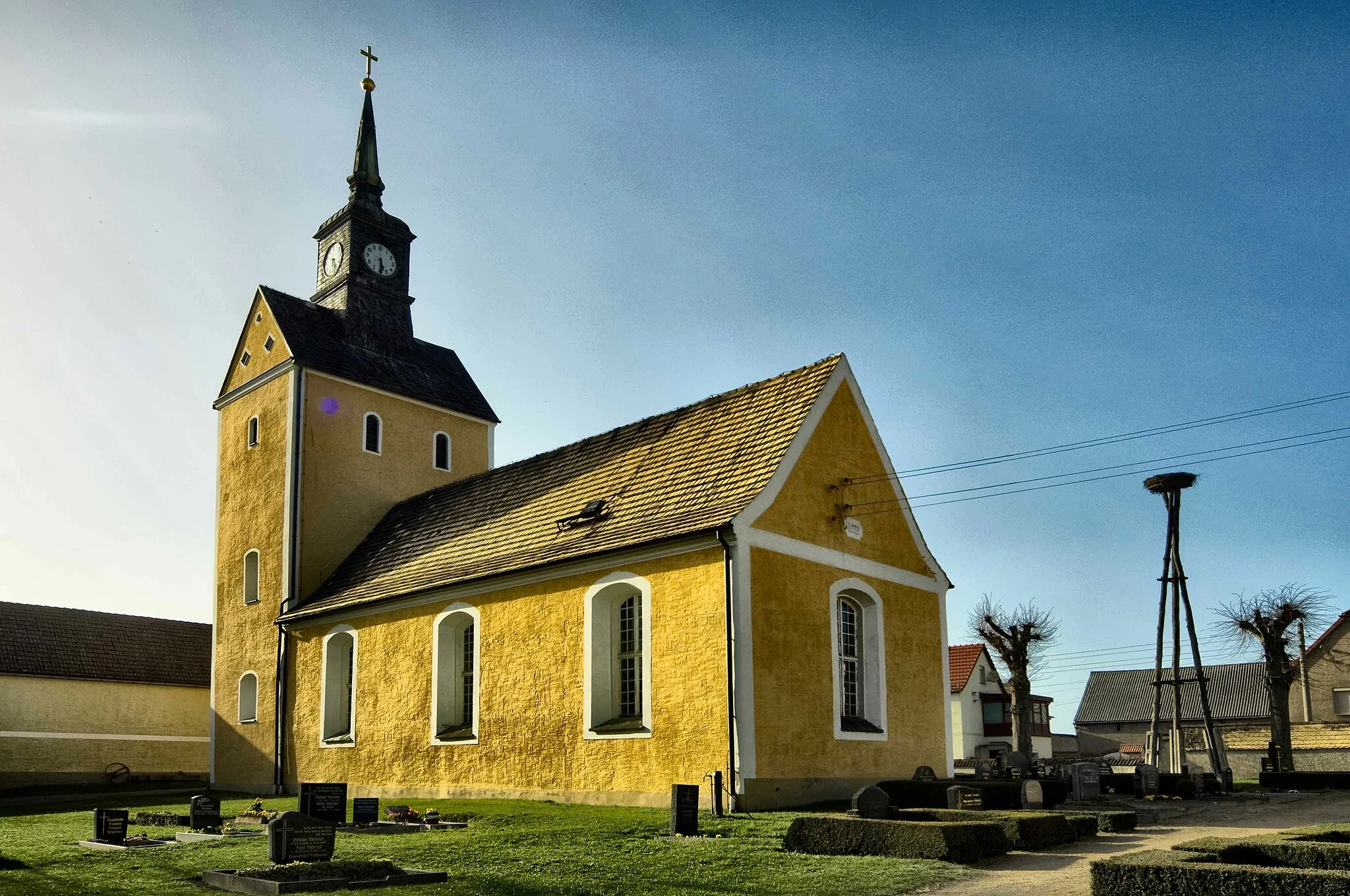 Photo showing: Evangelisch - lutherische Kirche in Malkwitz, Ortsteil von Wermsdorf in Sachsen, Stephan Komp