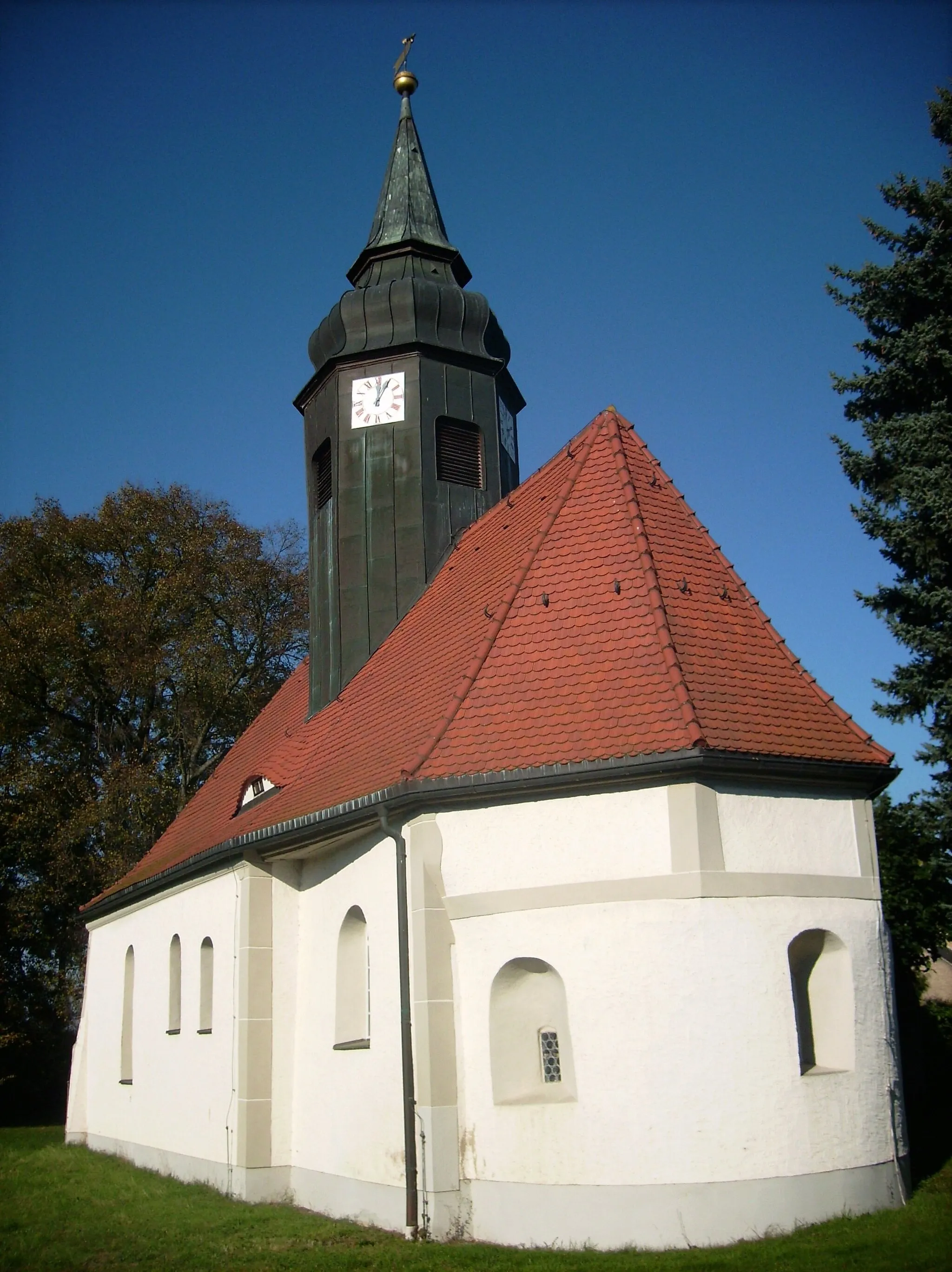 Photo showing: Church of the village of Erdmannshain (Naunhof, Leipzig district, Saxony)