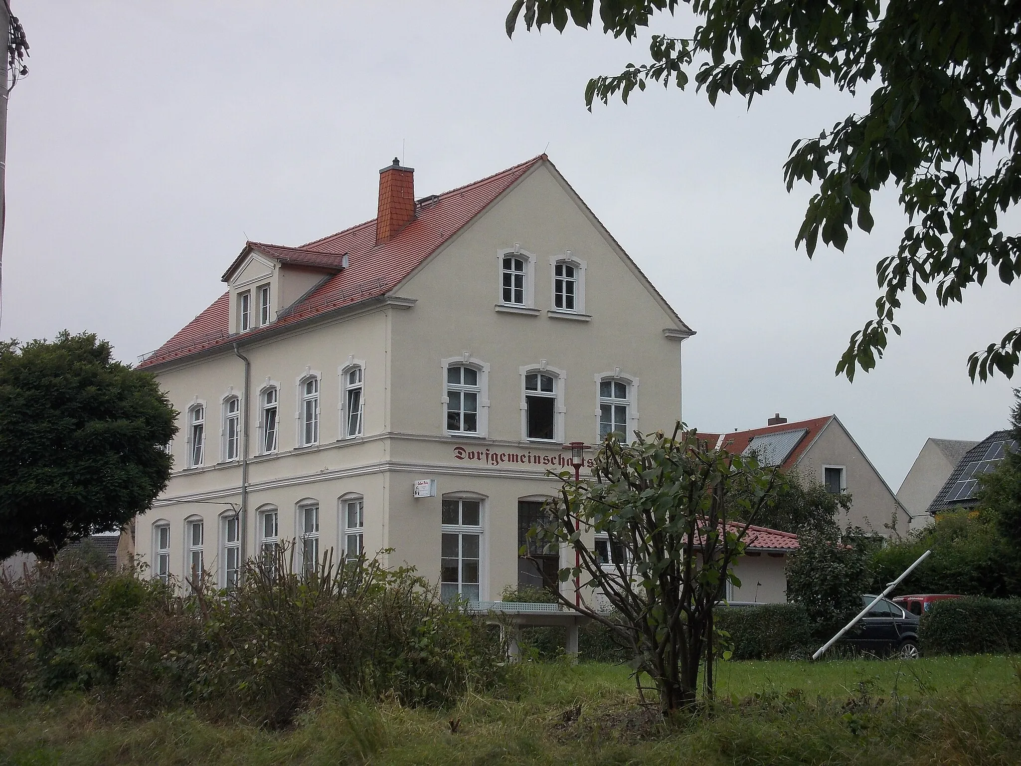 Photo showing: Village community house in Schkortitz (Grimma, Leipzig district, Saxony)